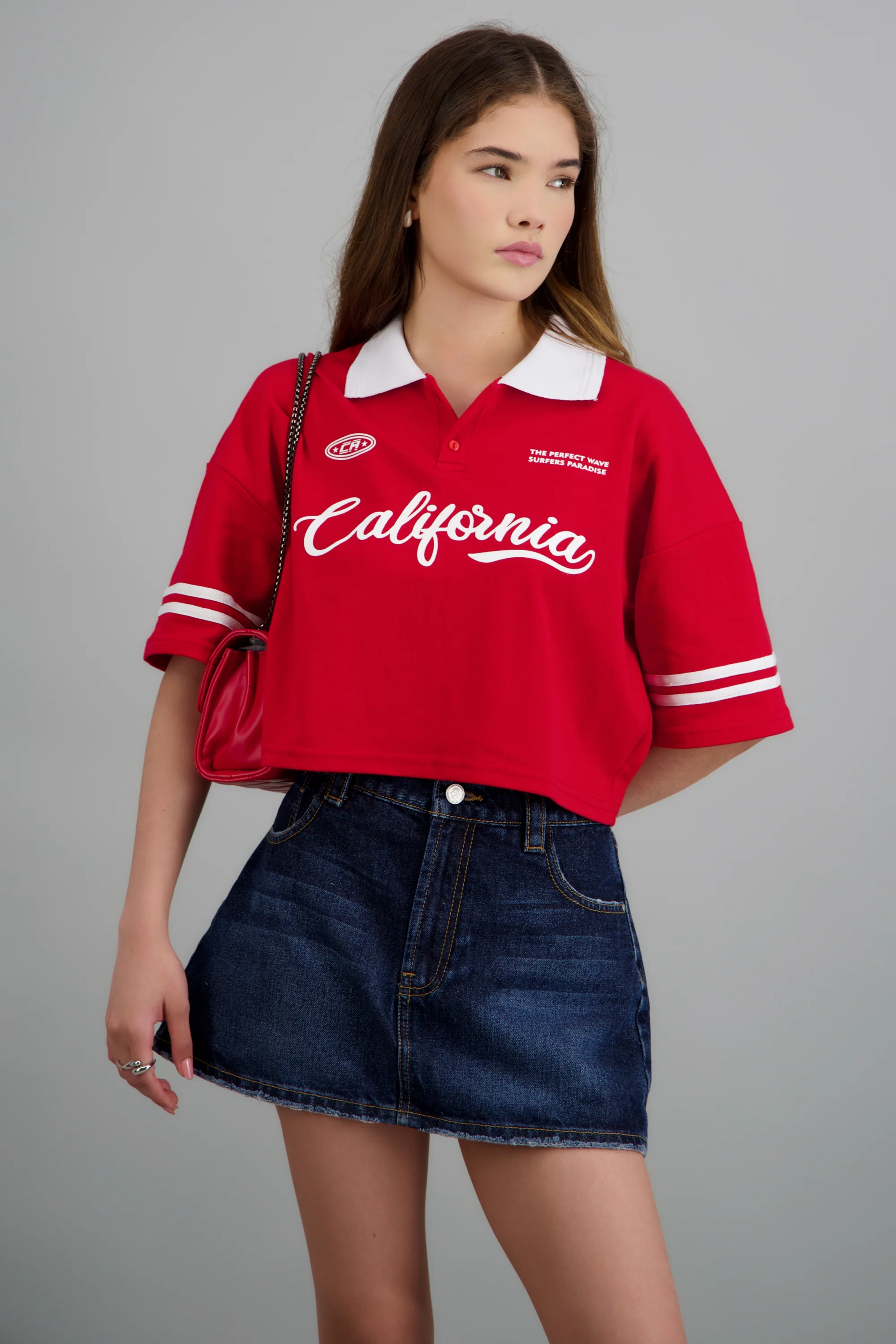 Polo boxy contraste California - Image 3