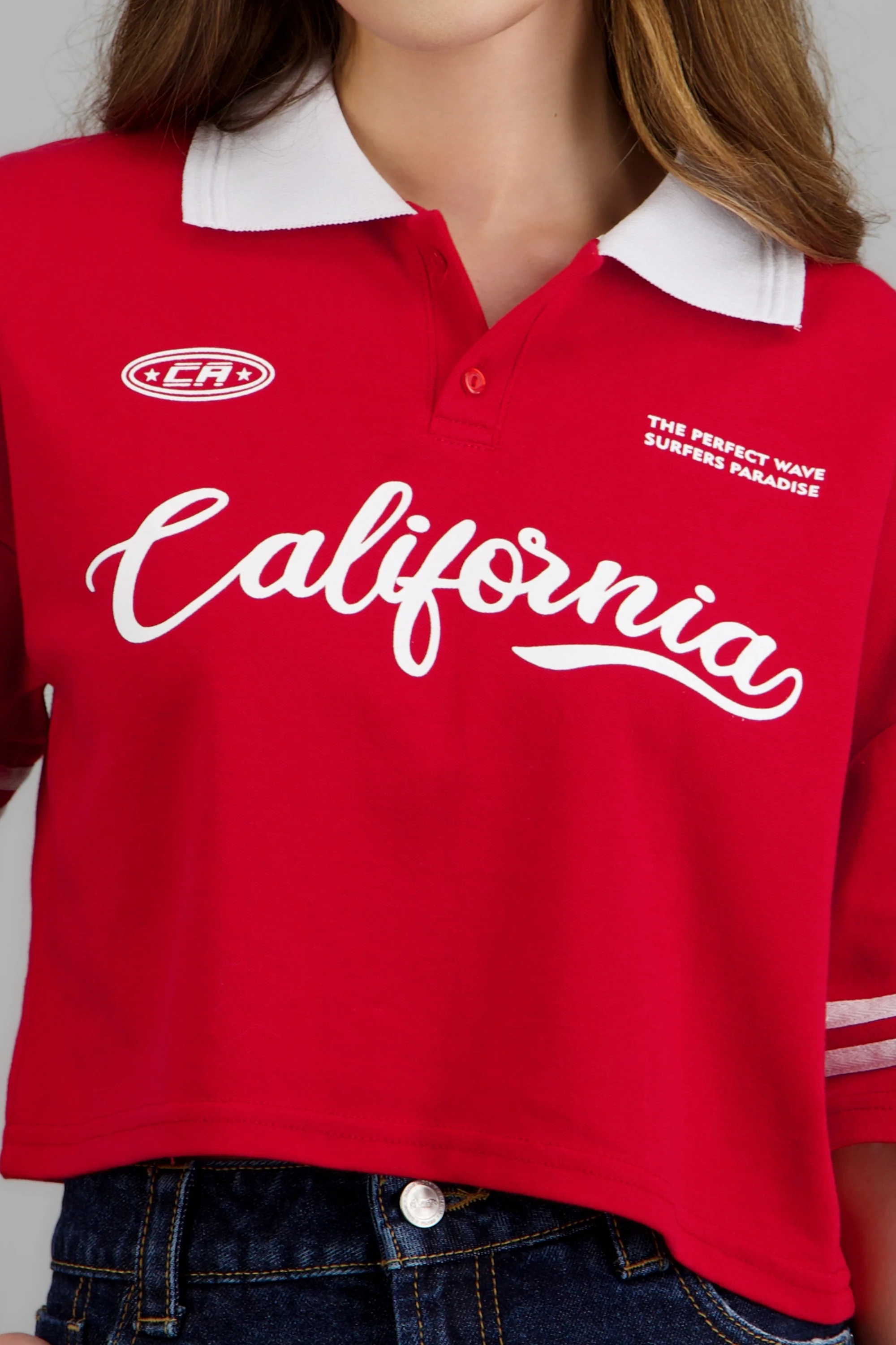Polo boxy contraste California - Image 5