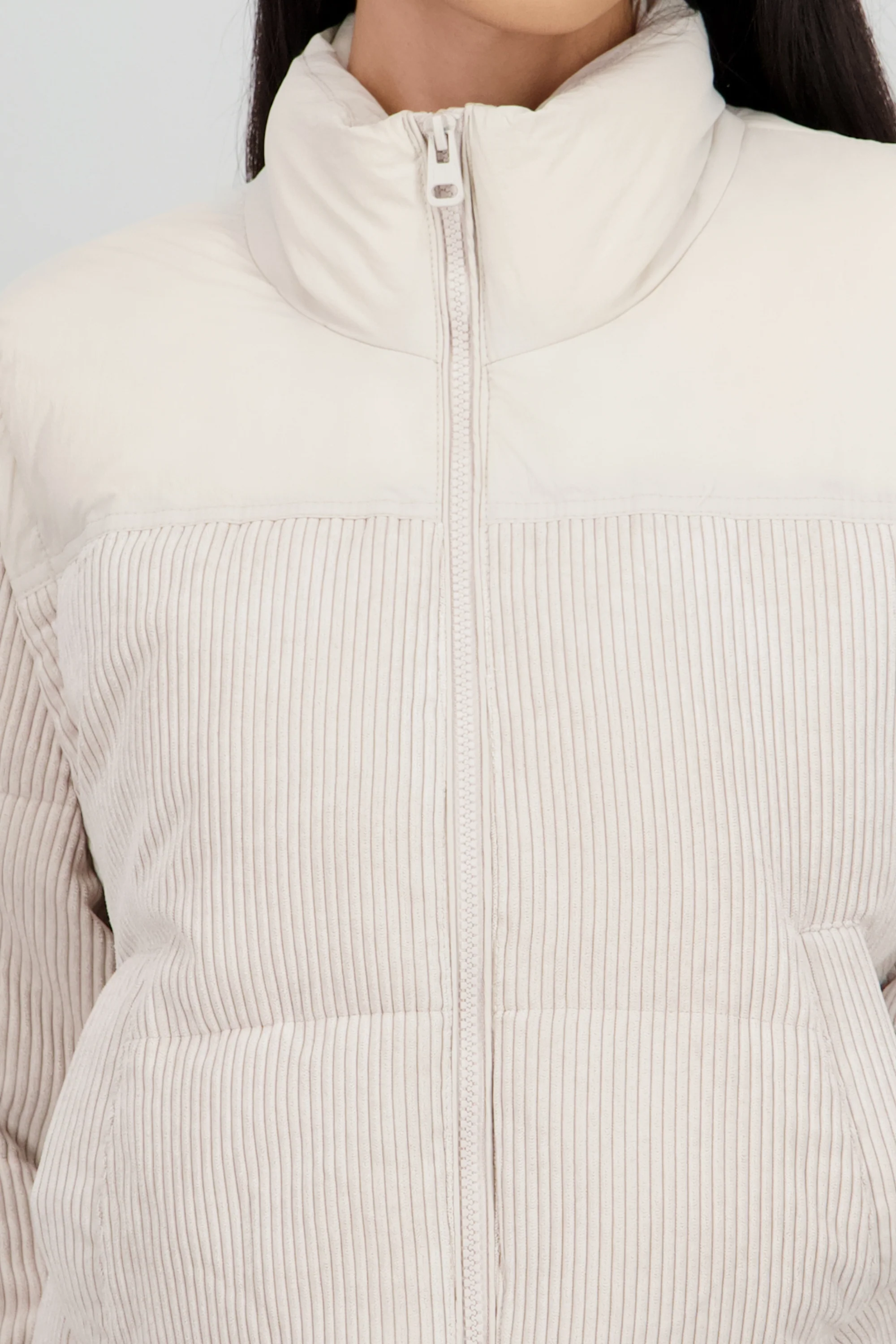 Puffer jacket pana contraste - Image 5