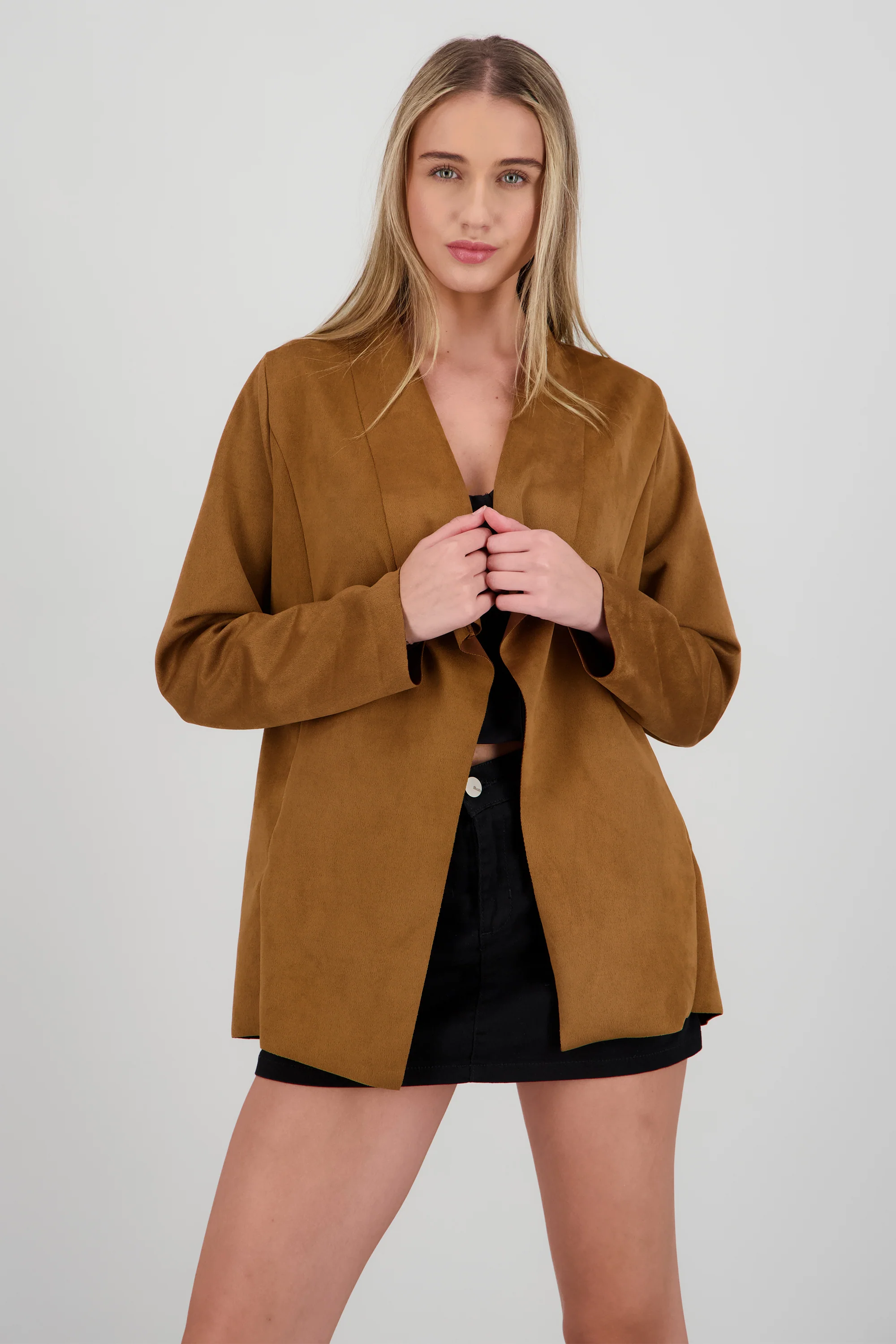Saco de suede con solapa - Image 2