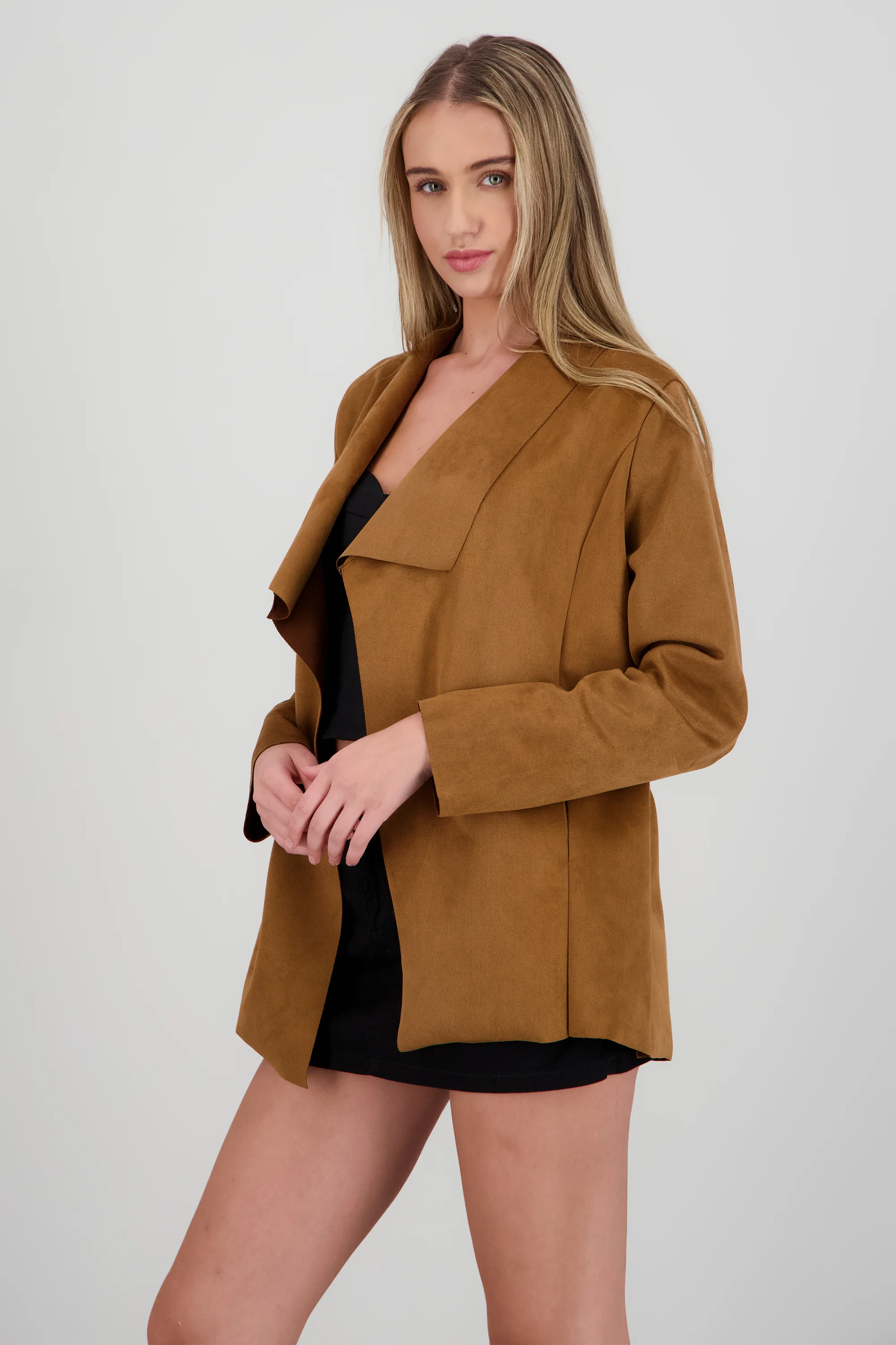 Saco de suede con solapa - Image 3