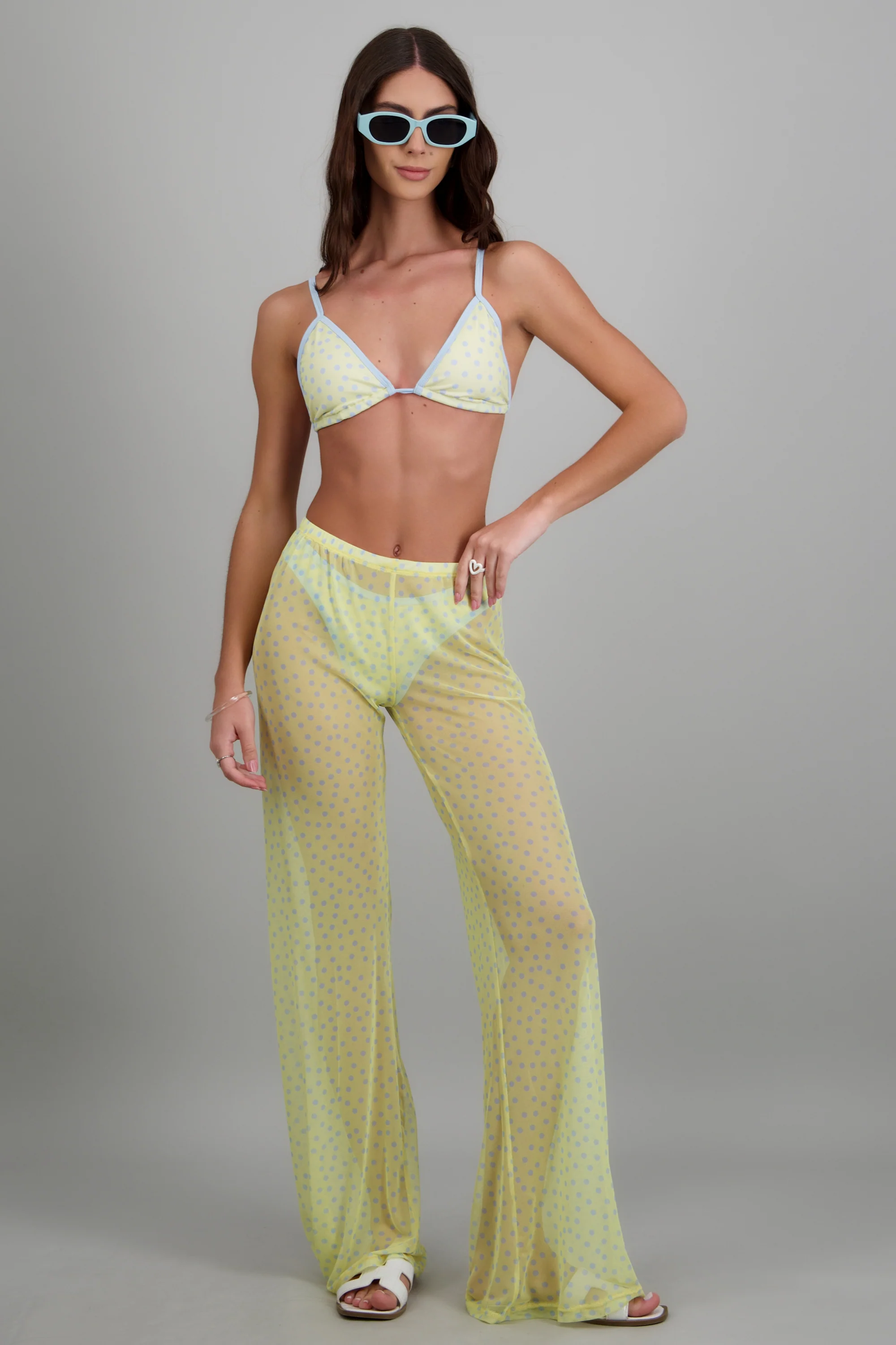 Salida pantalon polka mesh