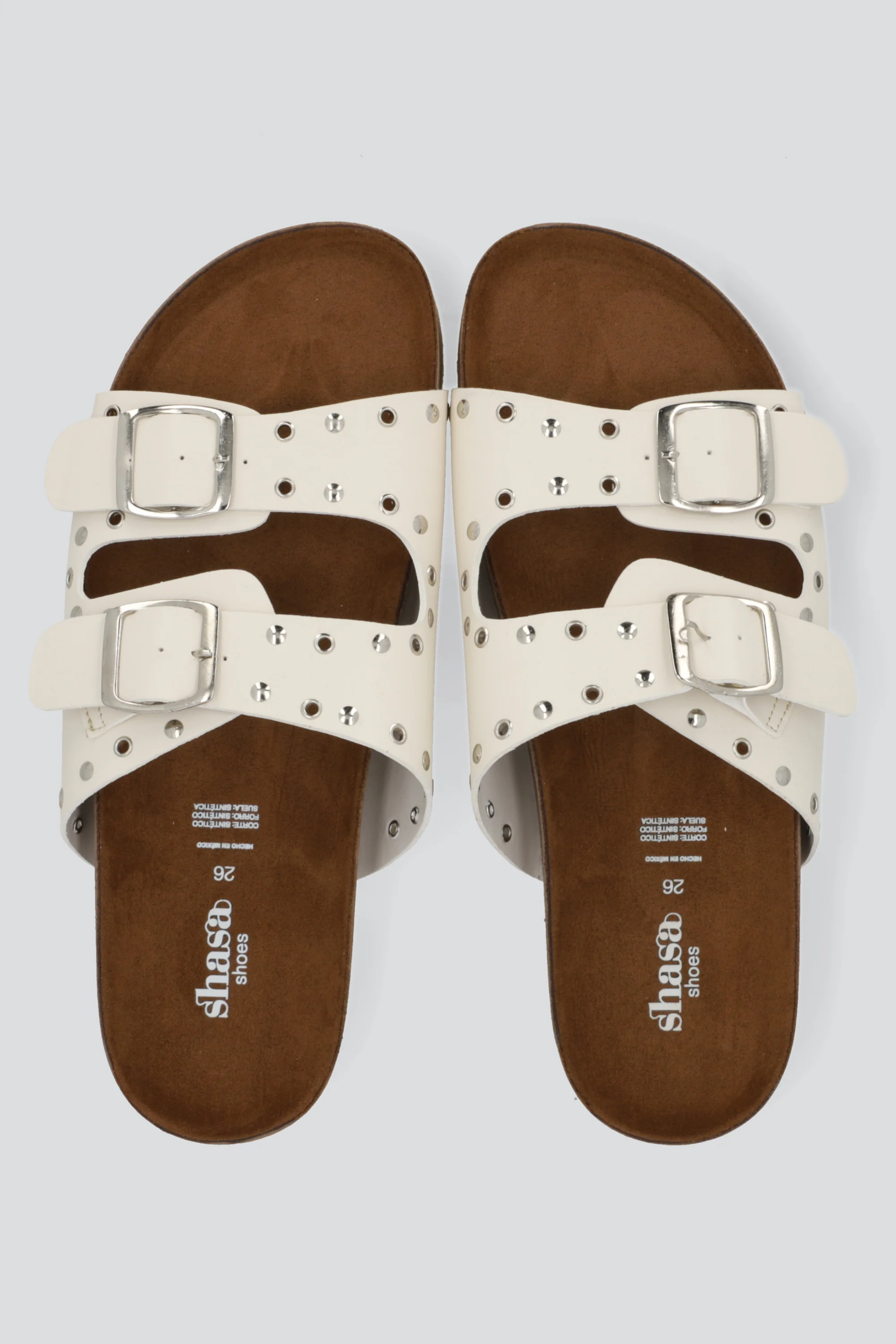 Sandalia dos hebillas corcho studs - Image 3