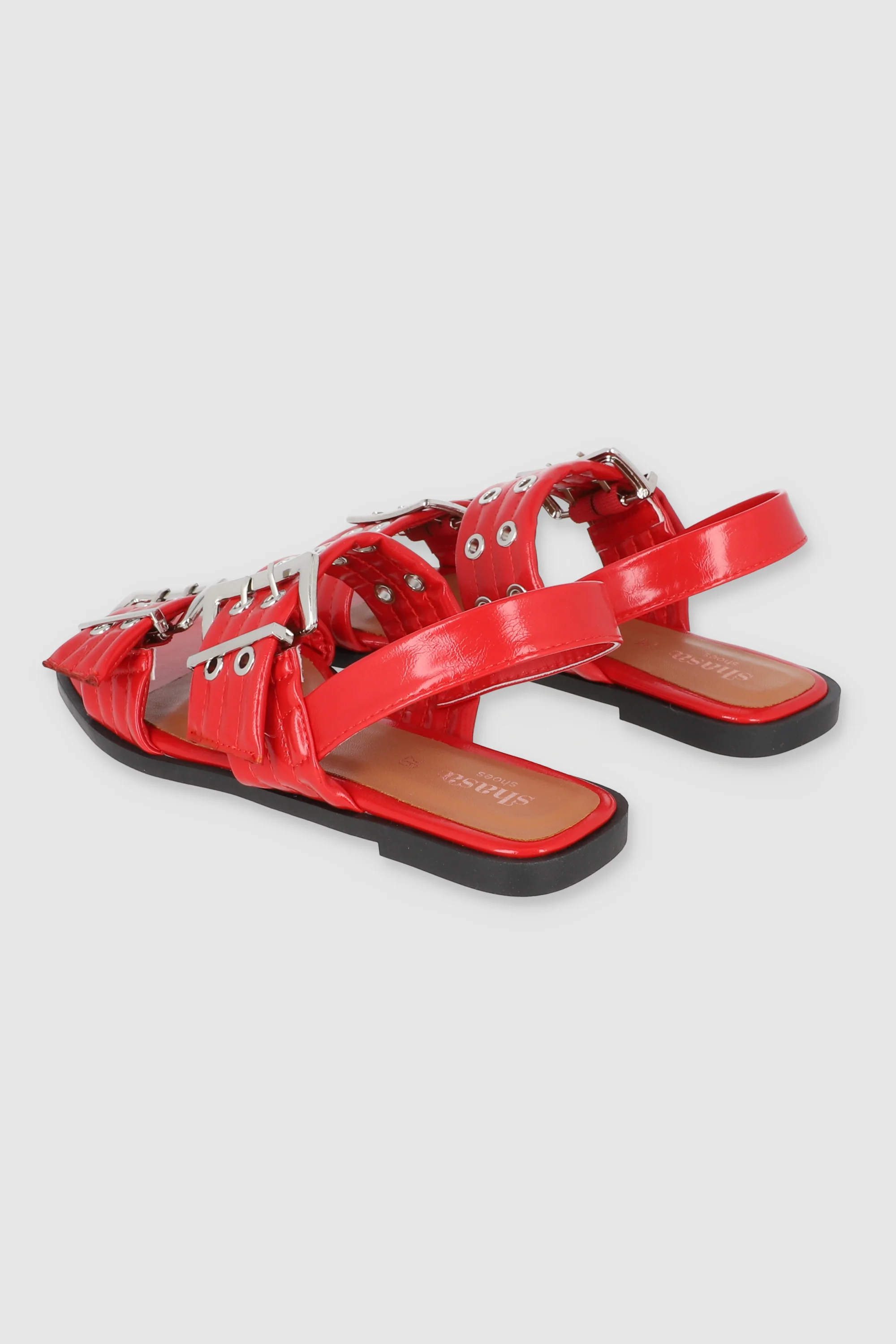 Sandalia hebilla doble eyelets slingback - Image 4