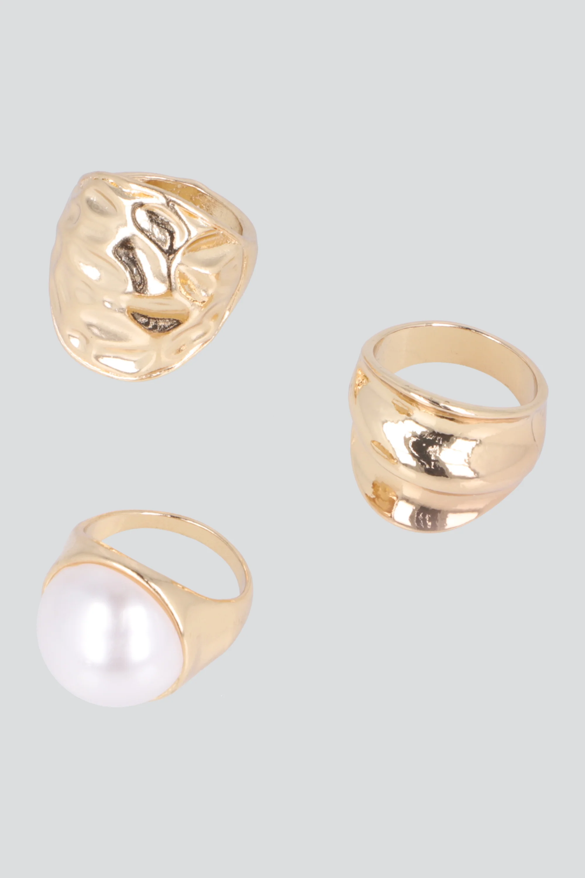 Set 3 anillos perla chunky - Image 2