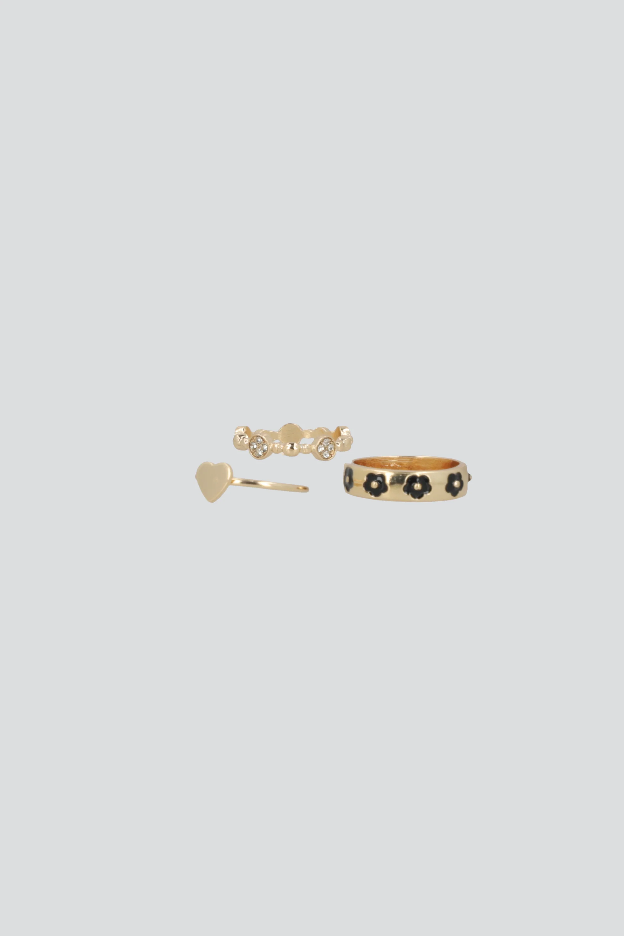 SET 3 PARES ANILLOS MULTIFLORES - Image 2