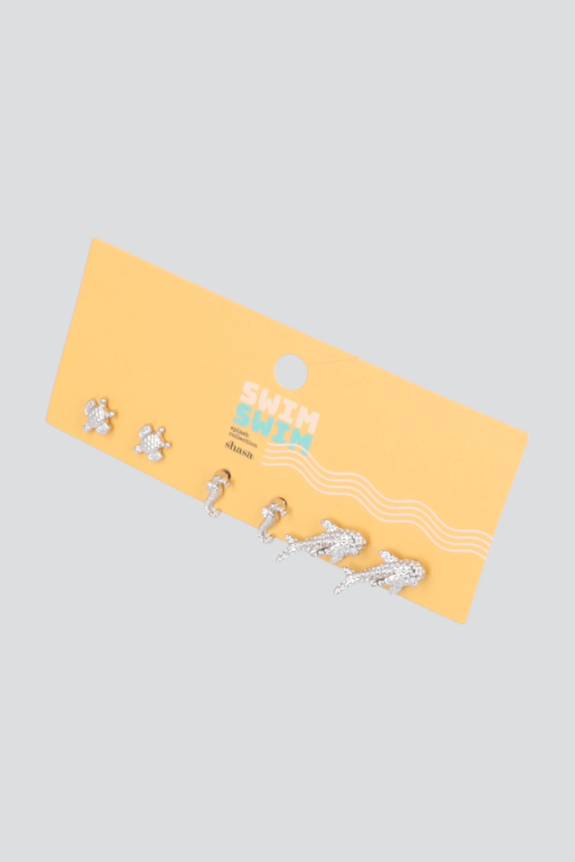 SET 3 PARES ARETES ANIMALES MAR - Image 2