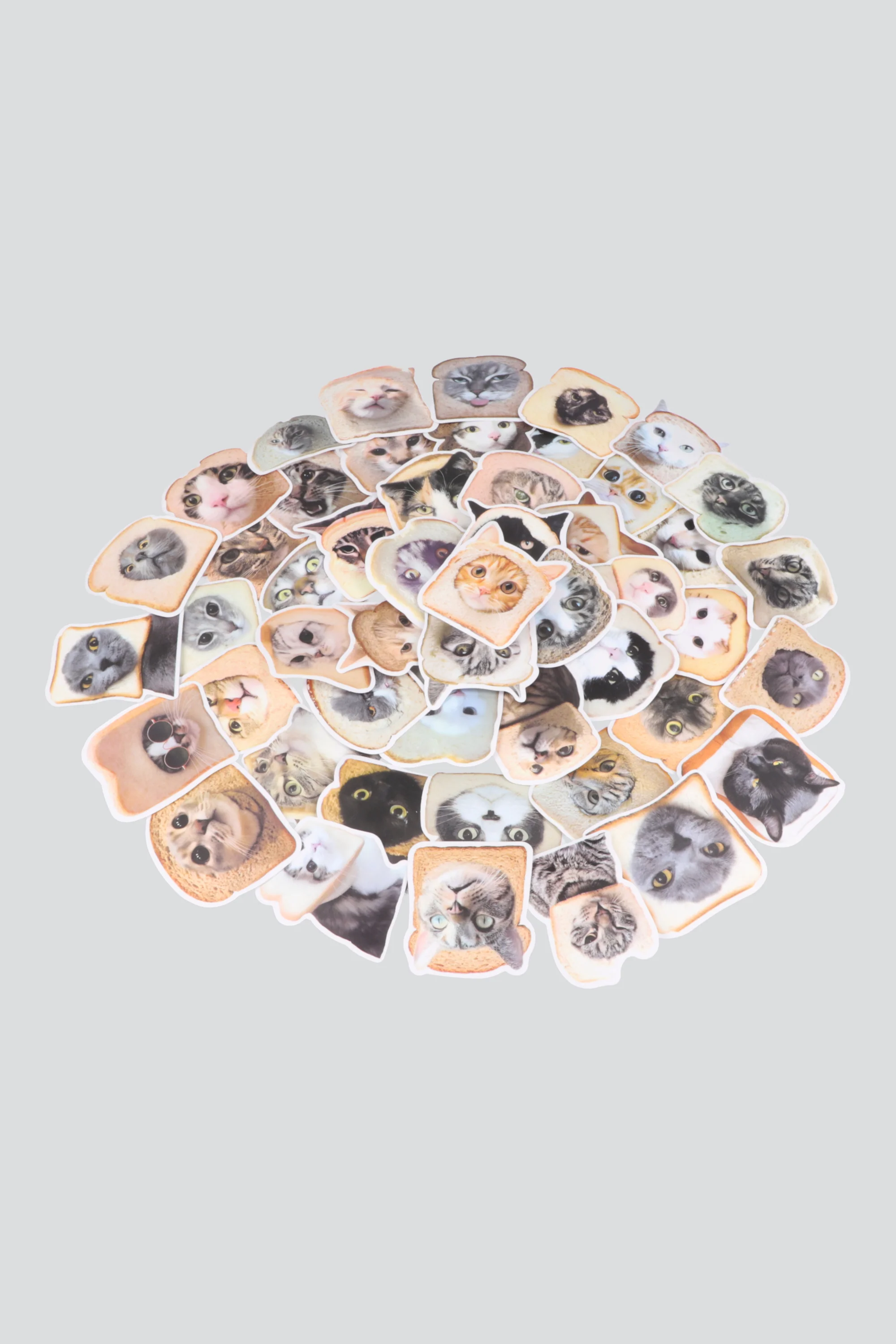 Set 50 stickers gato pan - Image 2