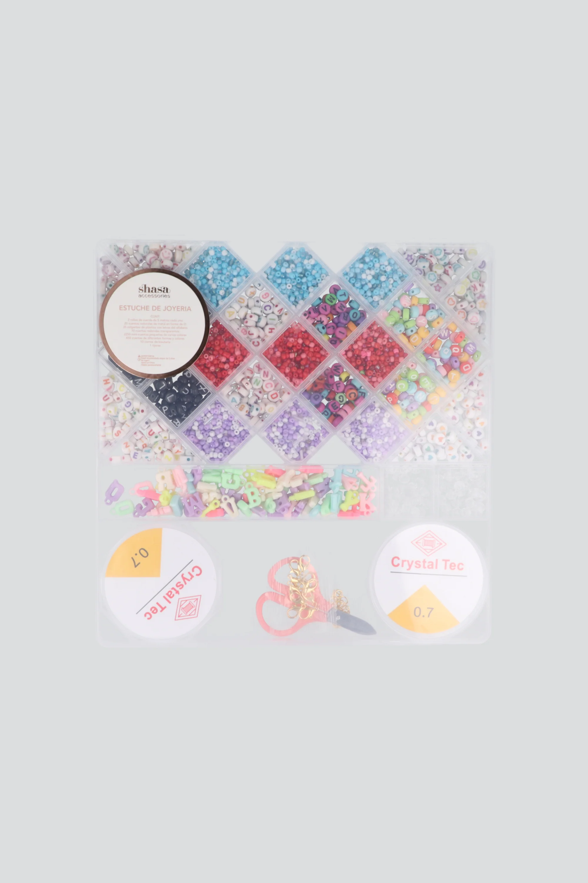 Set cuentas pulsera rombos