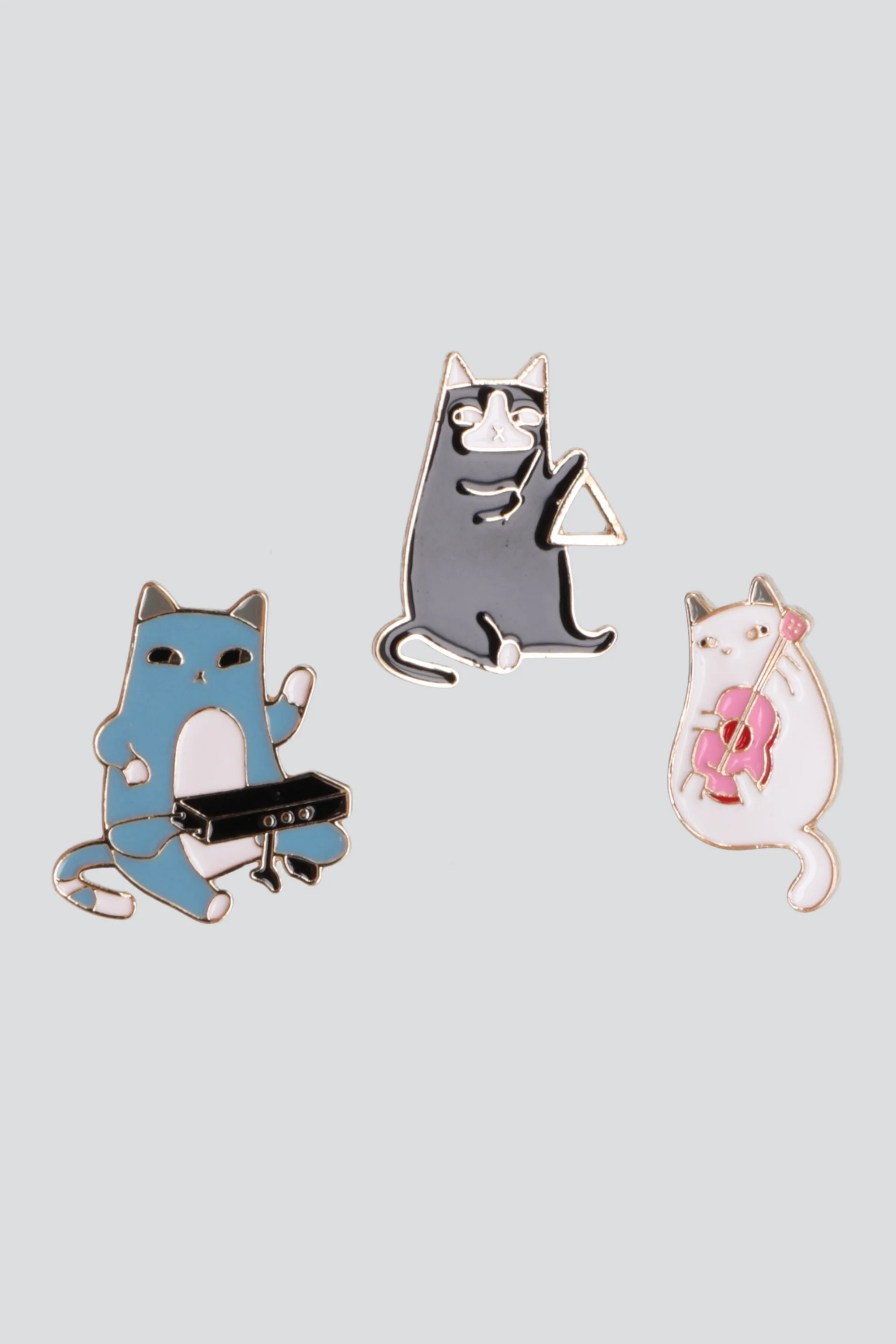 Set De 3 Pines Gatos Trovadores