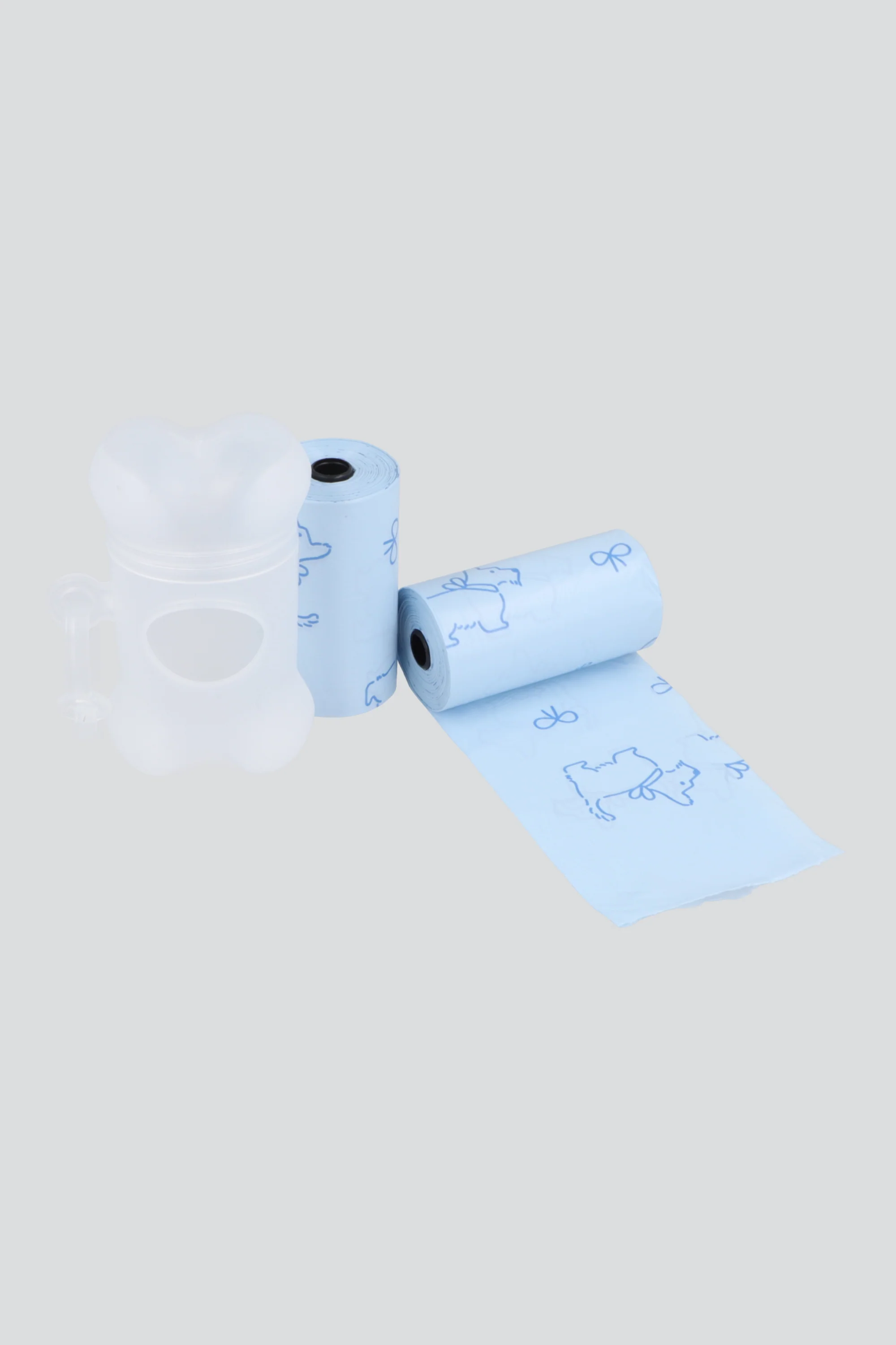 Dispensador de bolsas para desechos huesito