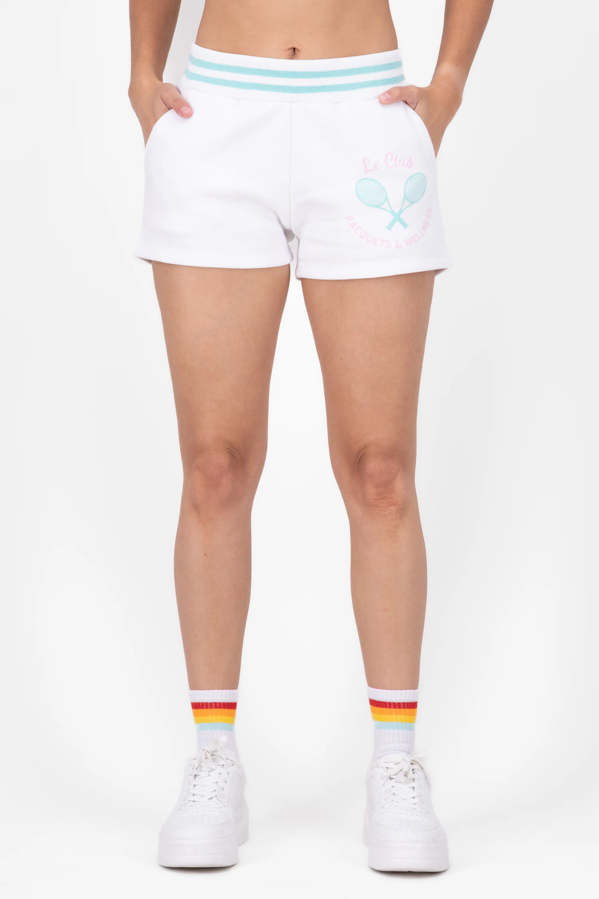 Short corto rayas estampado - Image 2