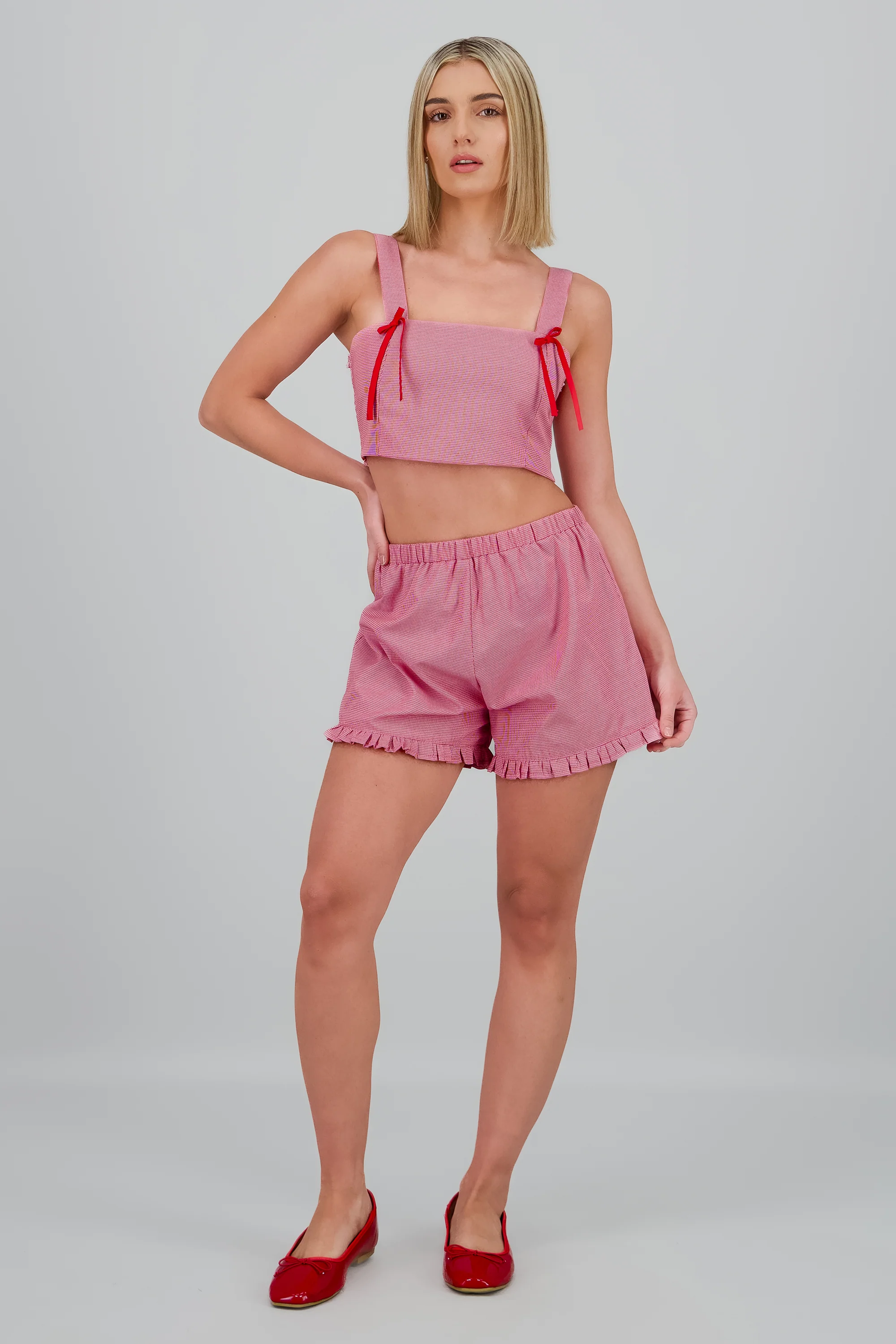 Short cuadros detalle olanes