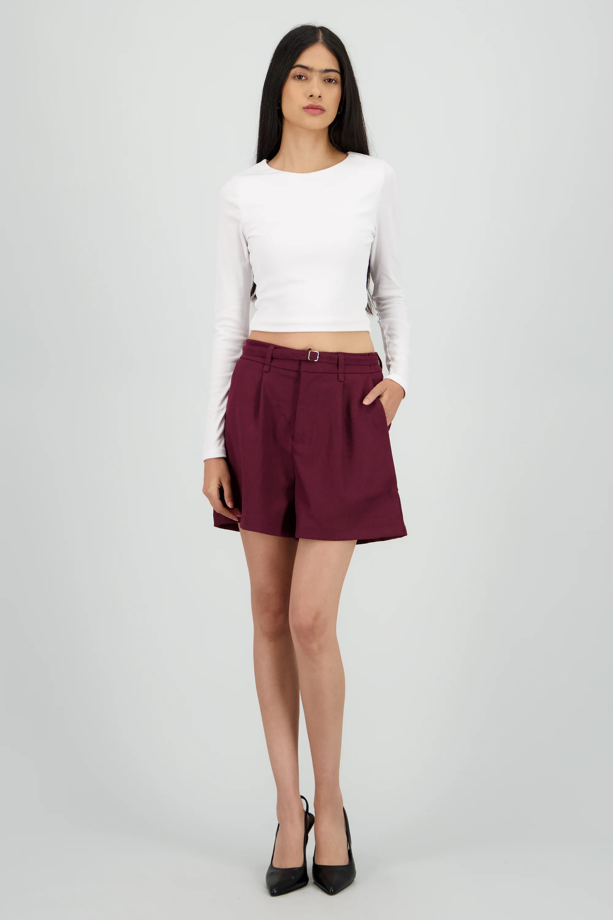 Short liso detalle lazo