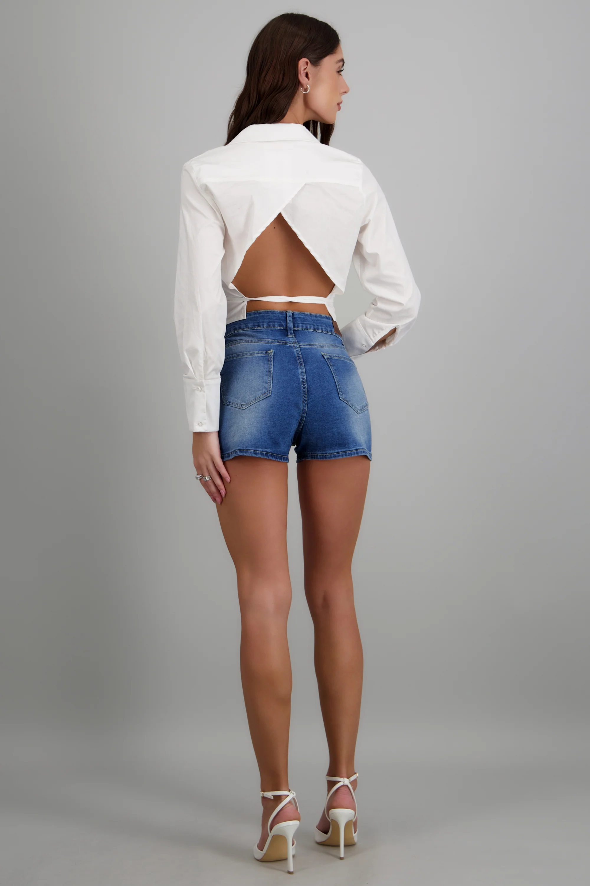 Shorts brillos bolsillos - Image 4
