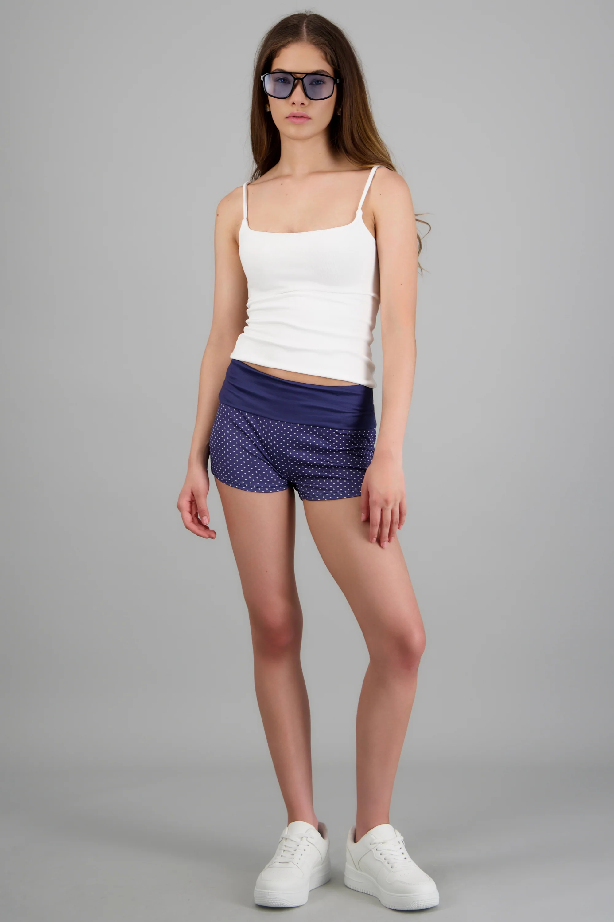 Shorts mini pretina polka dots