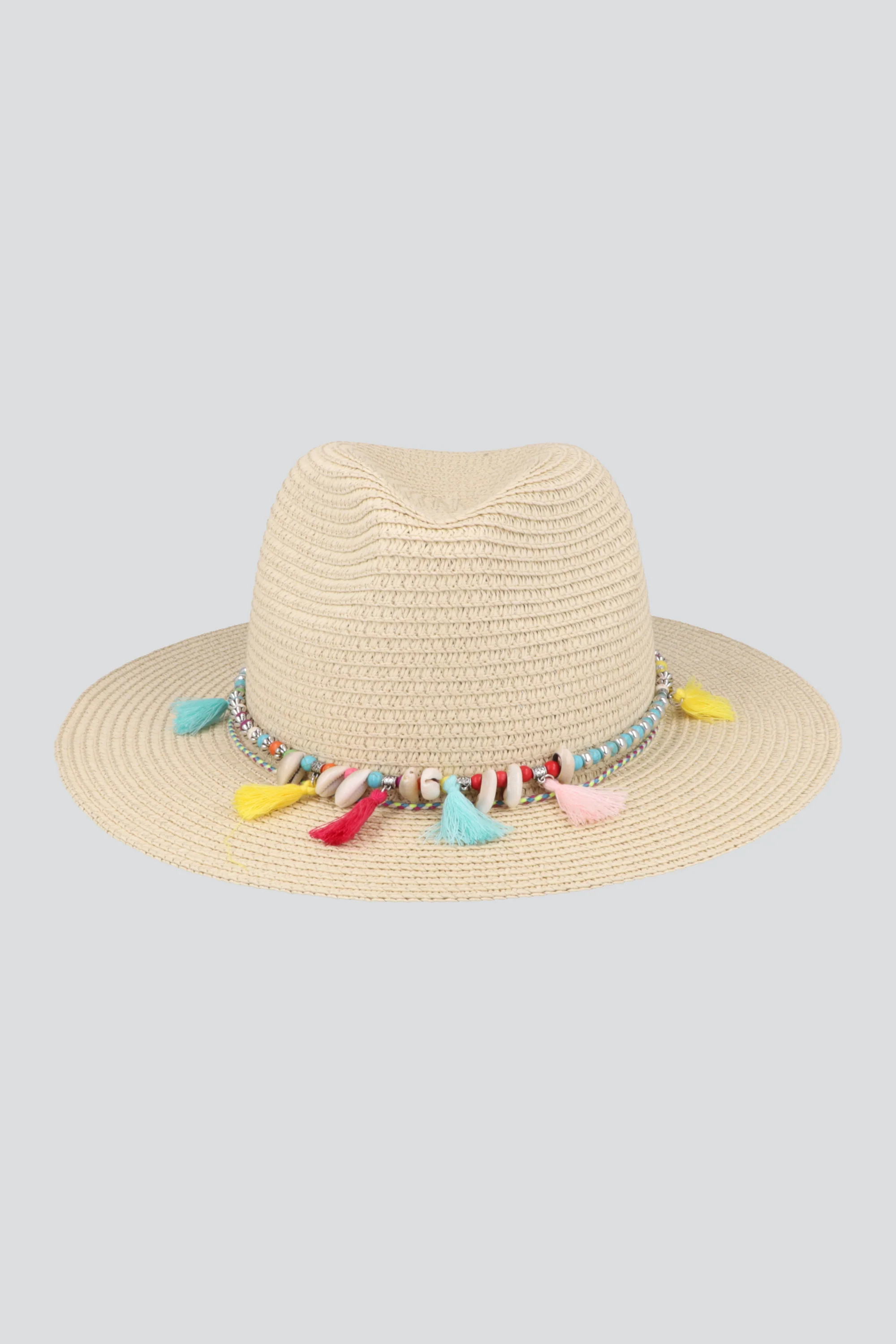 SOMBRERO PANAMA DETALLE CONCHAS