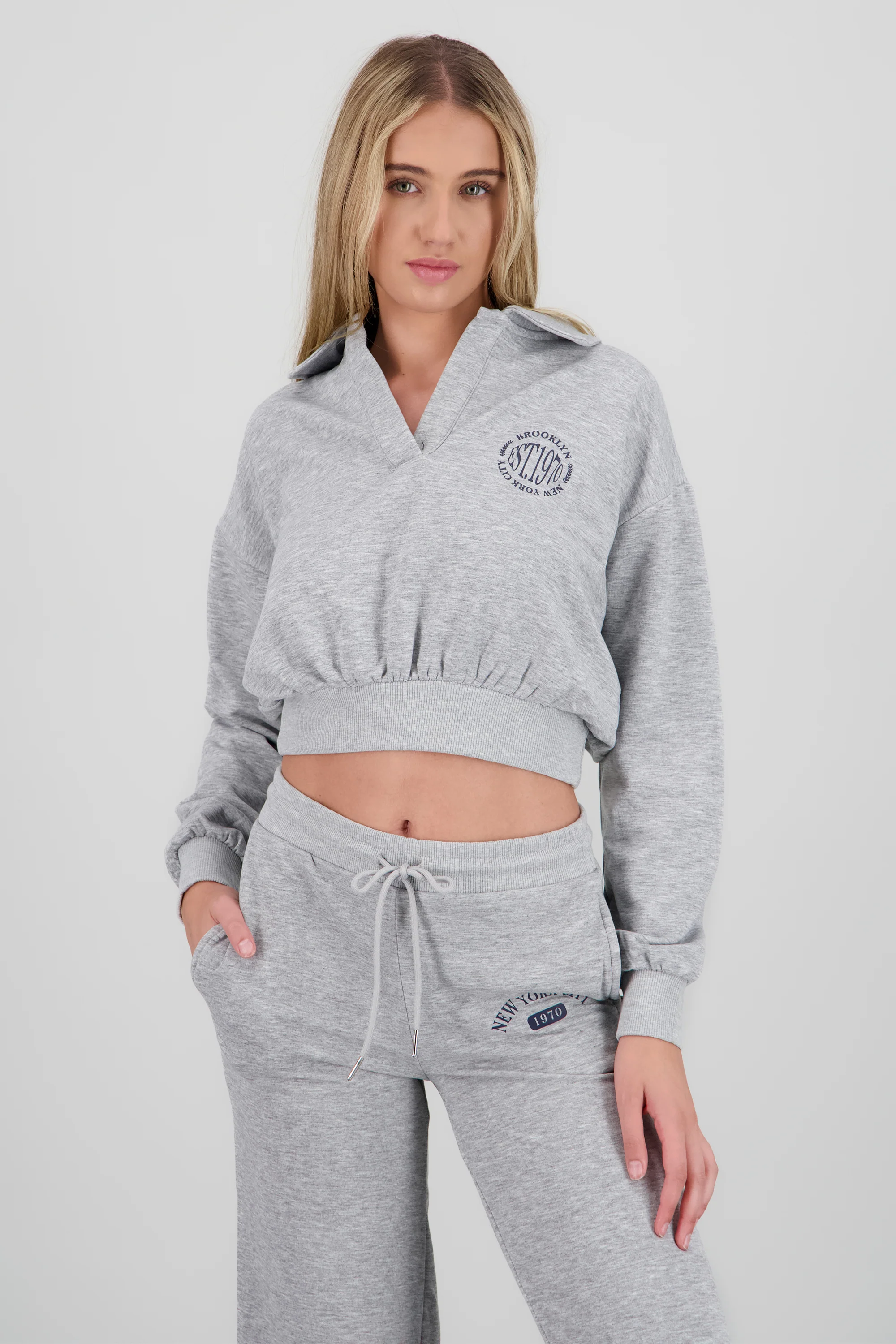 Sudadera cuello polo Nueva York