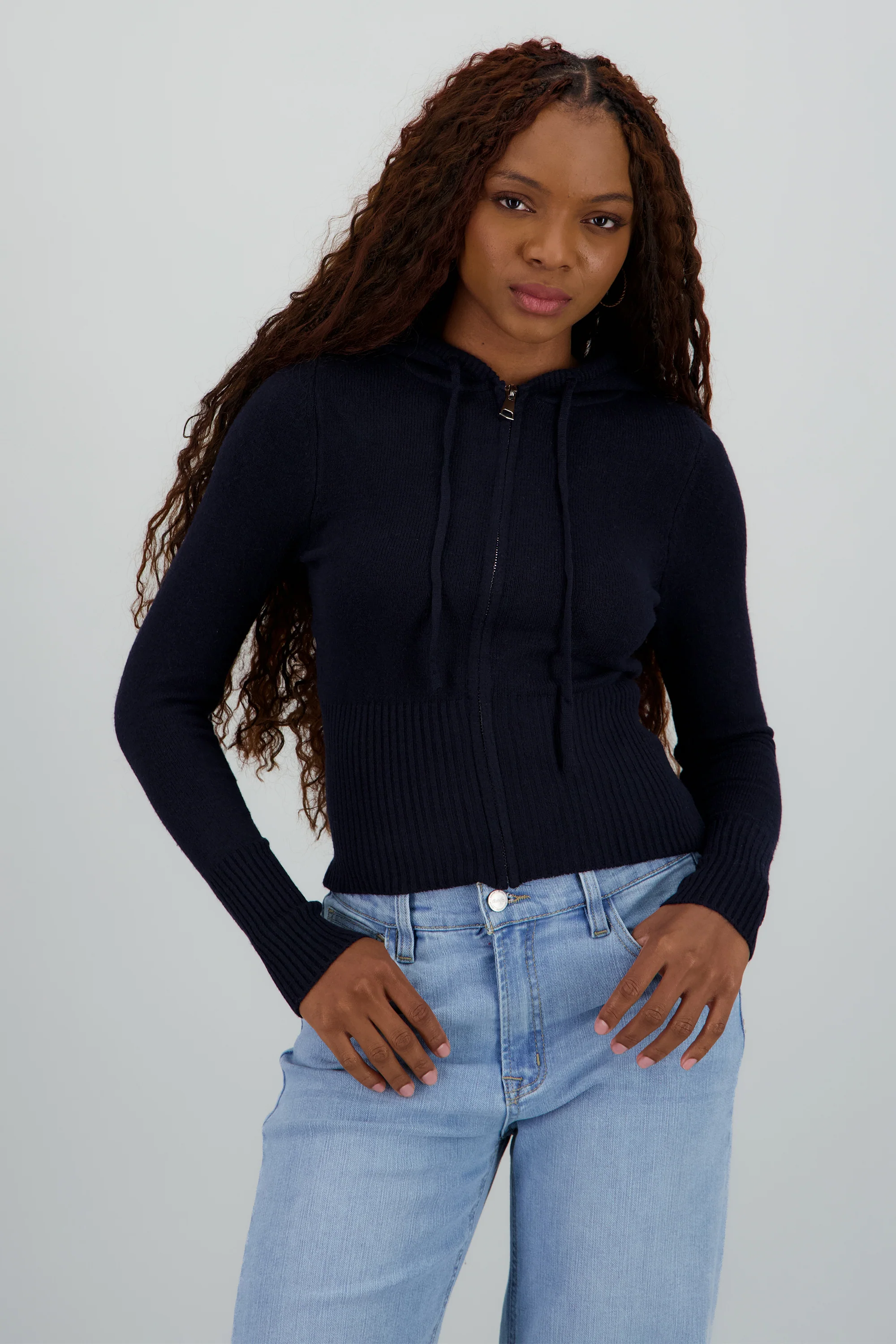 Sueter con cierre y gorro - Image 2