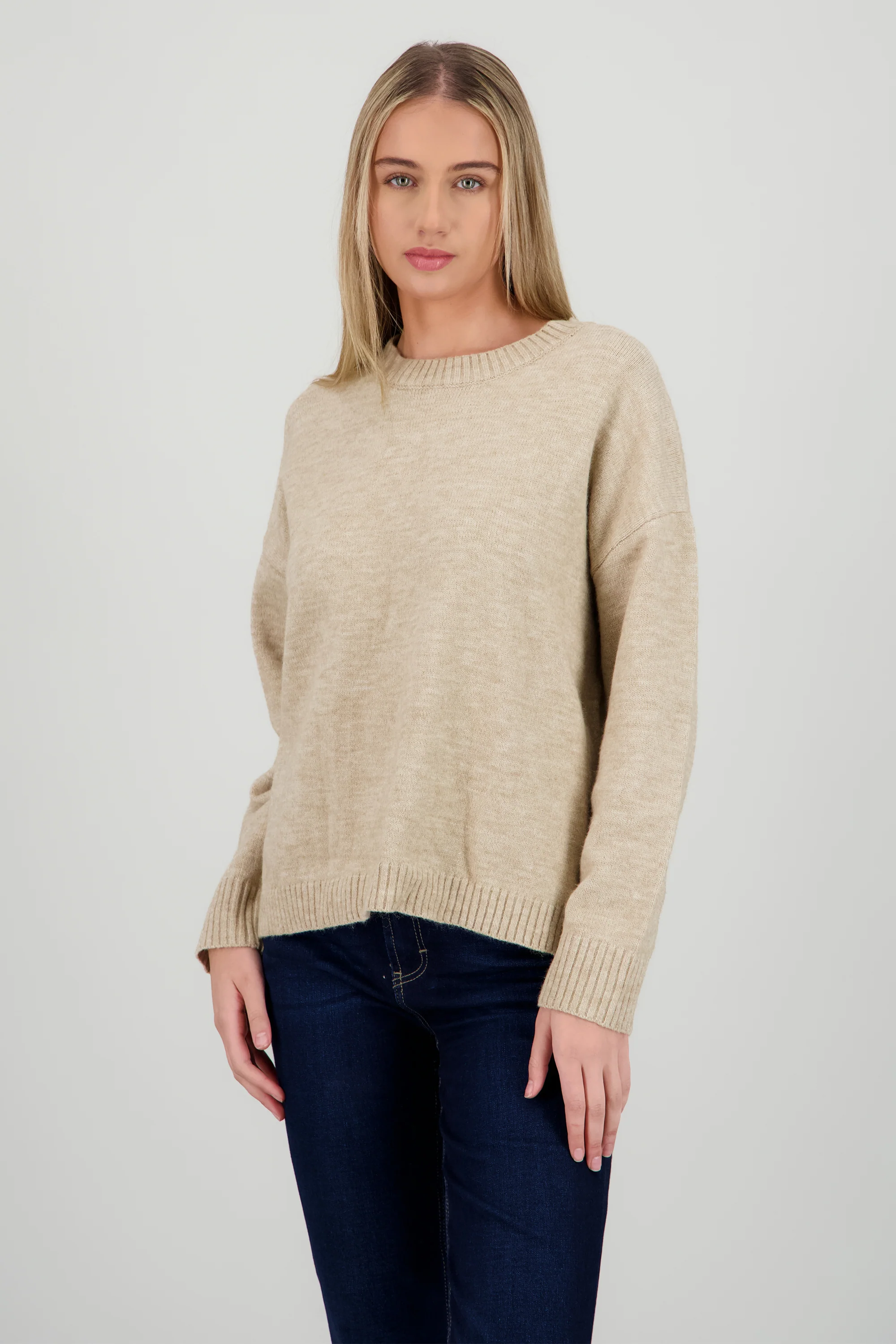 Sueter  cuello redondo liso