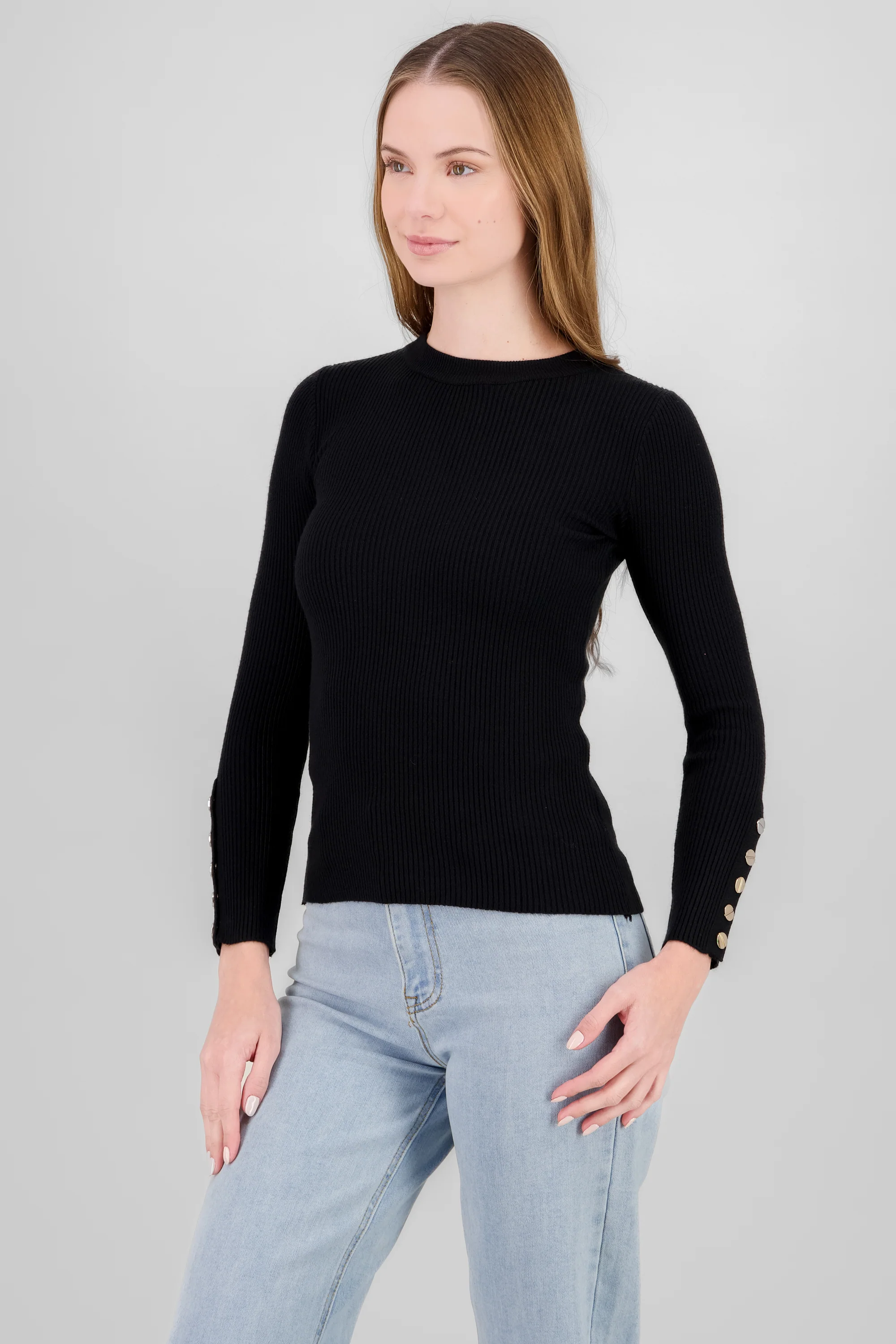 Sueter liso con botones - Image 3