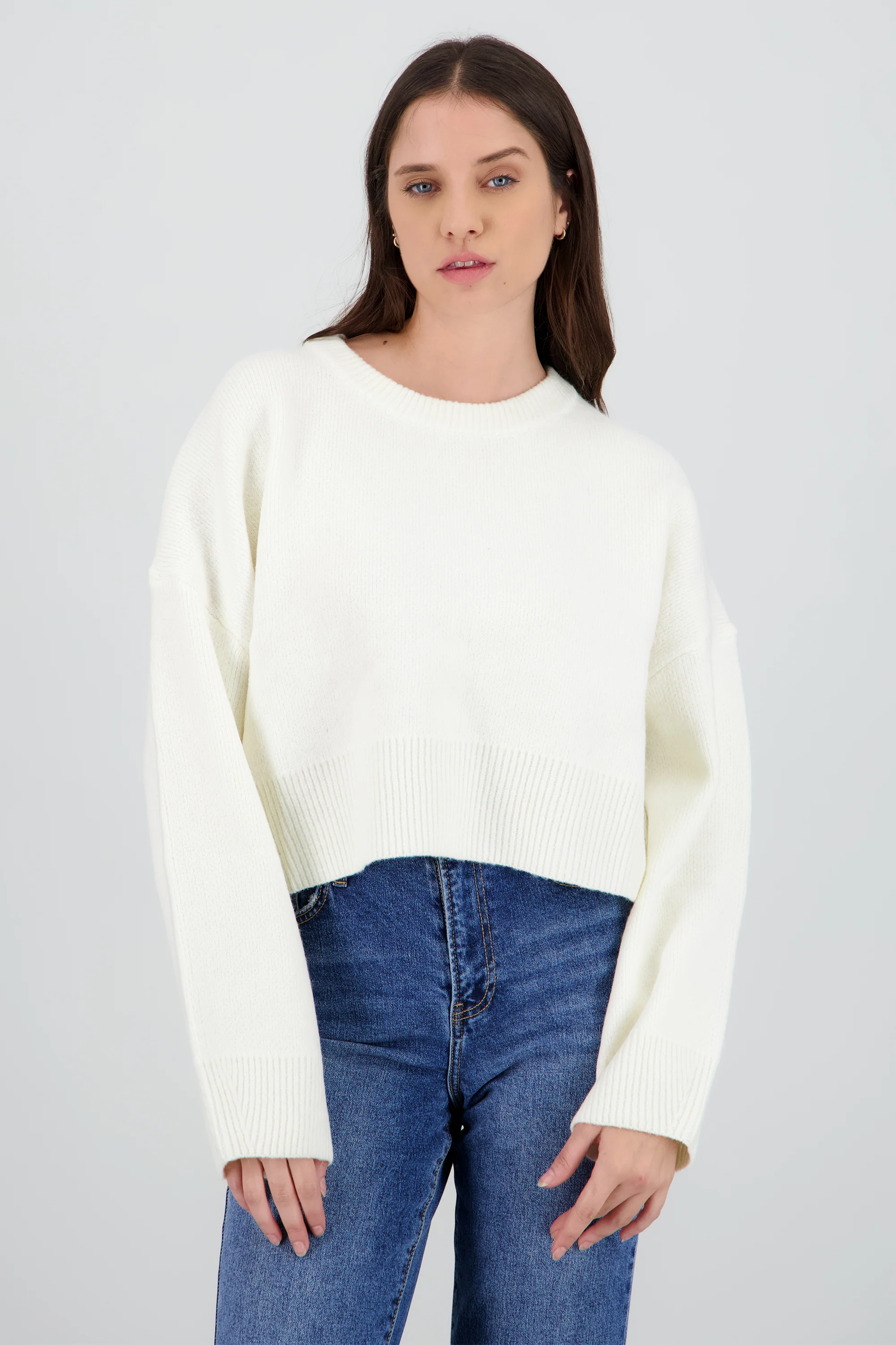 Sueter liso tejido