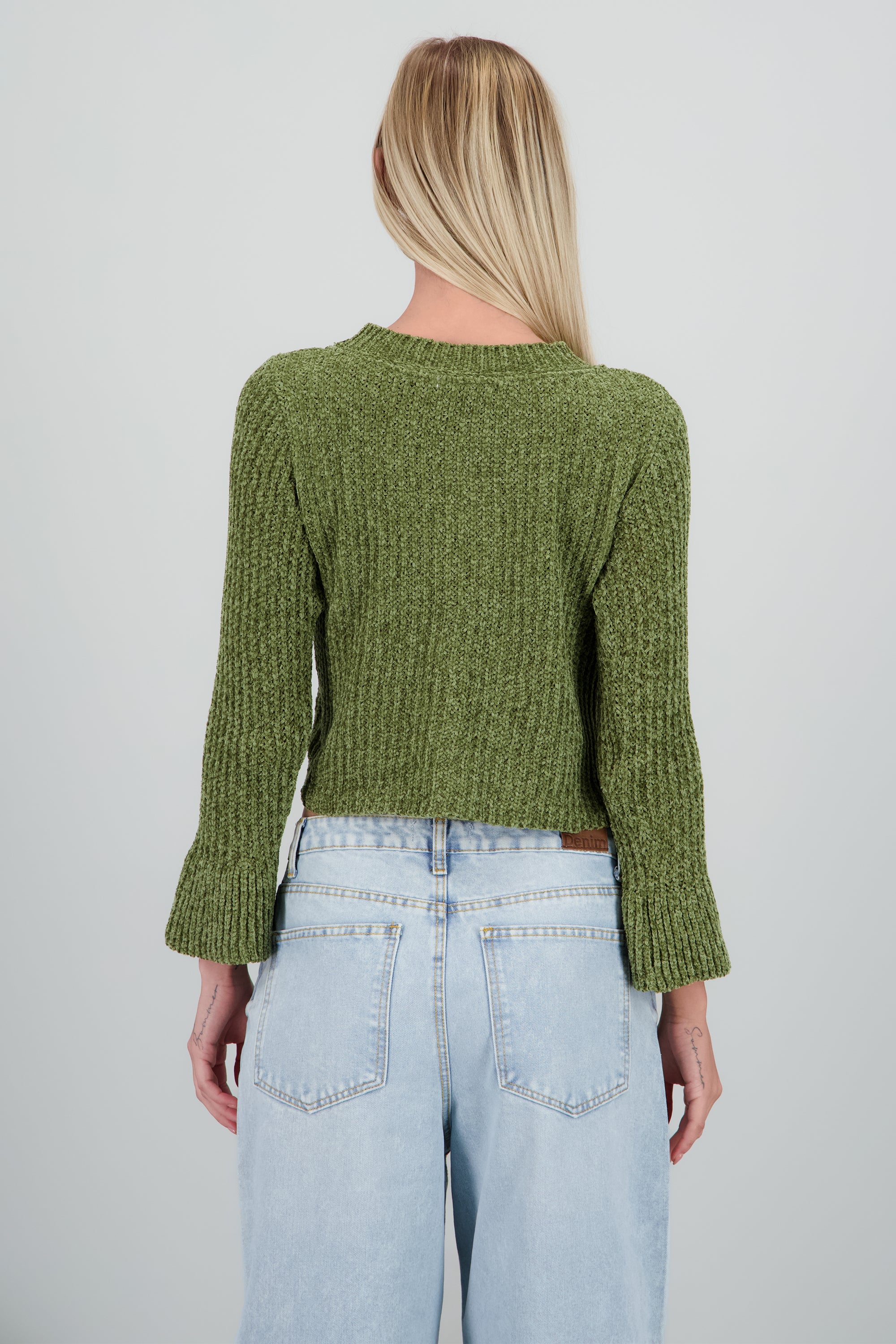 Sueter suave manga peplum - Image 4
