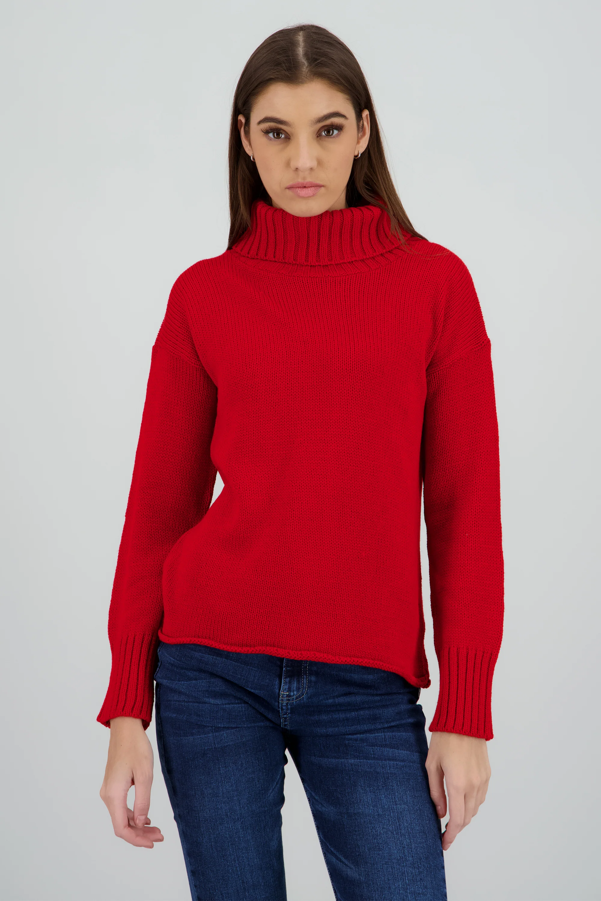Sueter tejido cuello alto