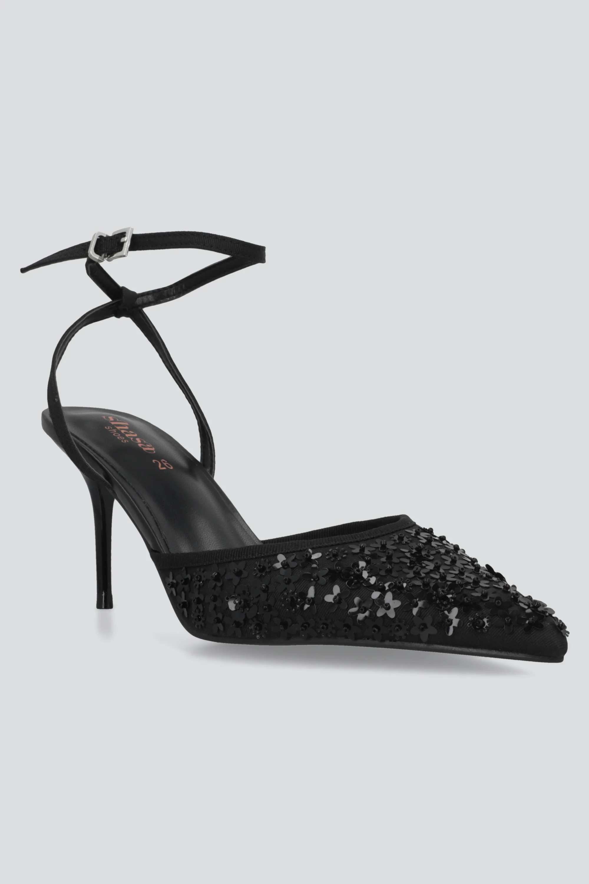 Tacon pointy lentejuelas flores - Image 4