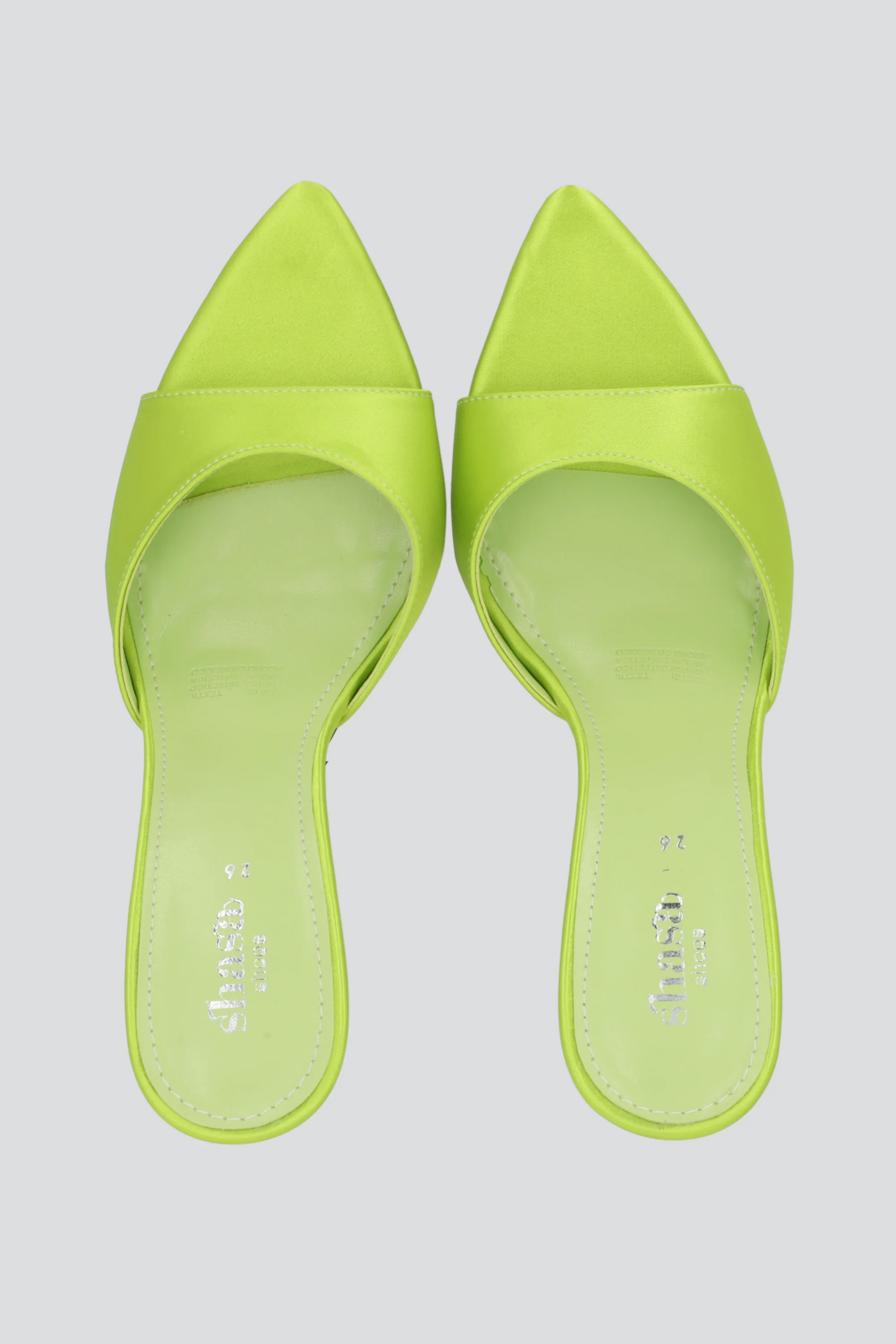 Tacon pointy pep toe satin - Image 3