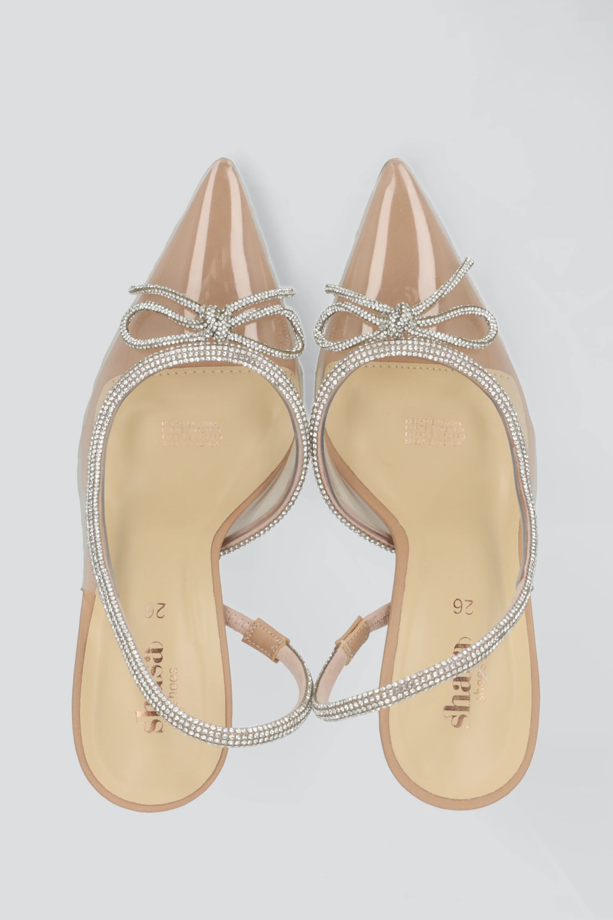 Tacón Pointy Transparente Moño - Image 3