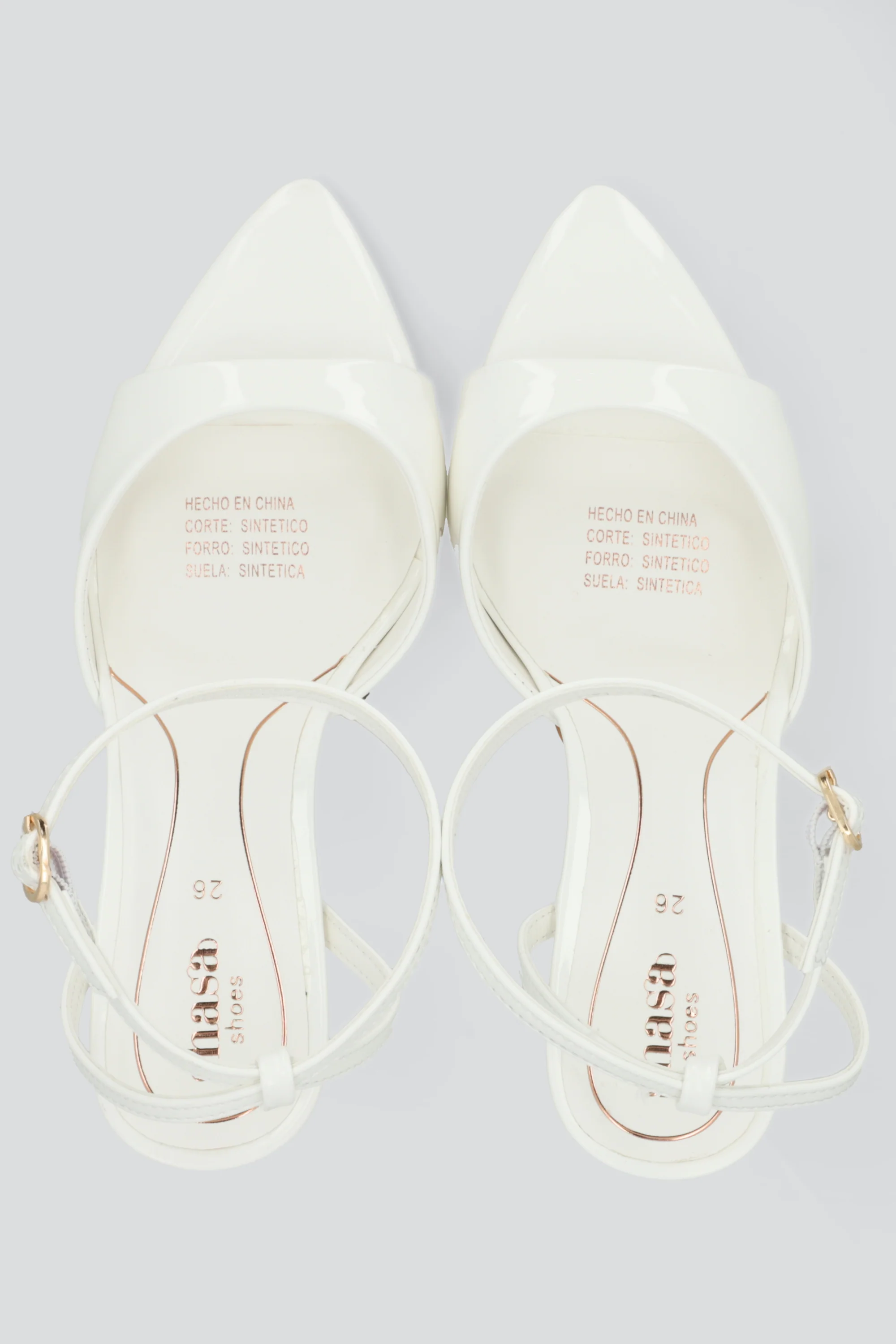 Tacon puntal charol peep toe tiras - Image 3