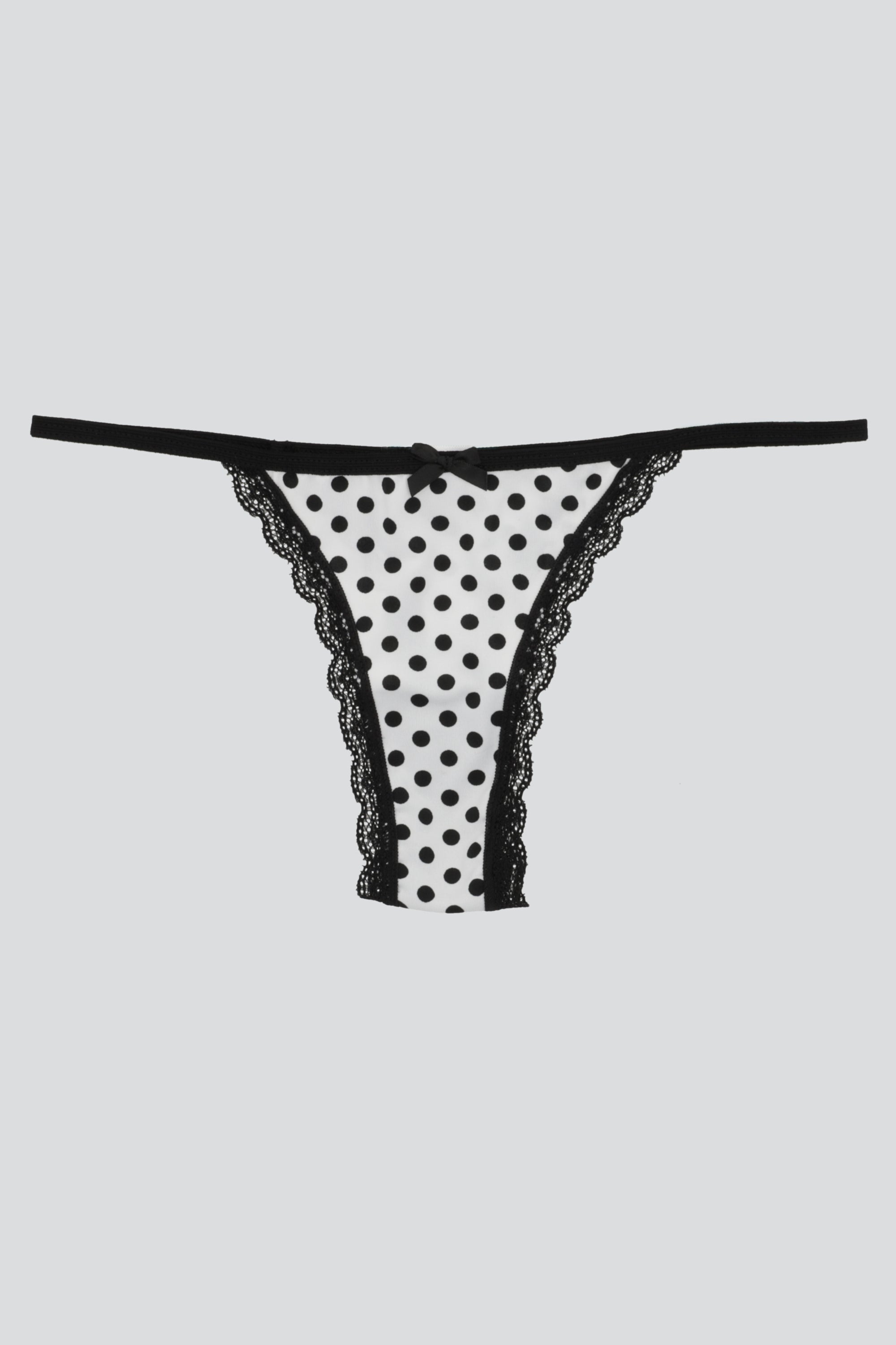 Tanga estampado polka