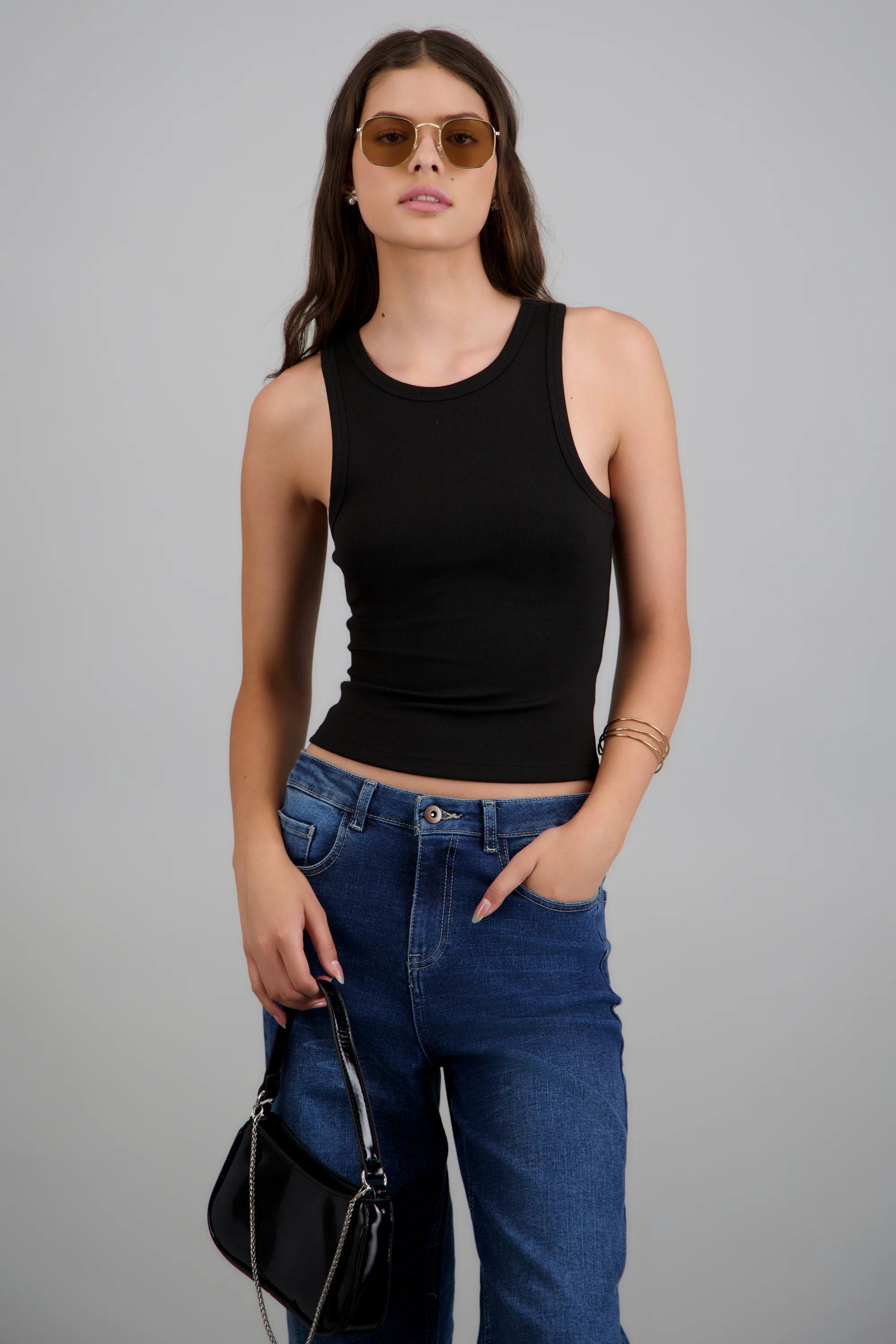 tank top básica rib