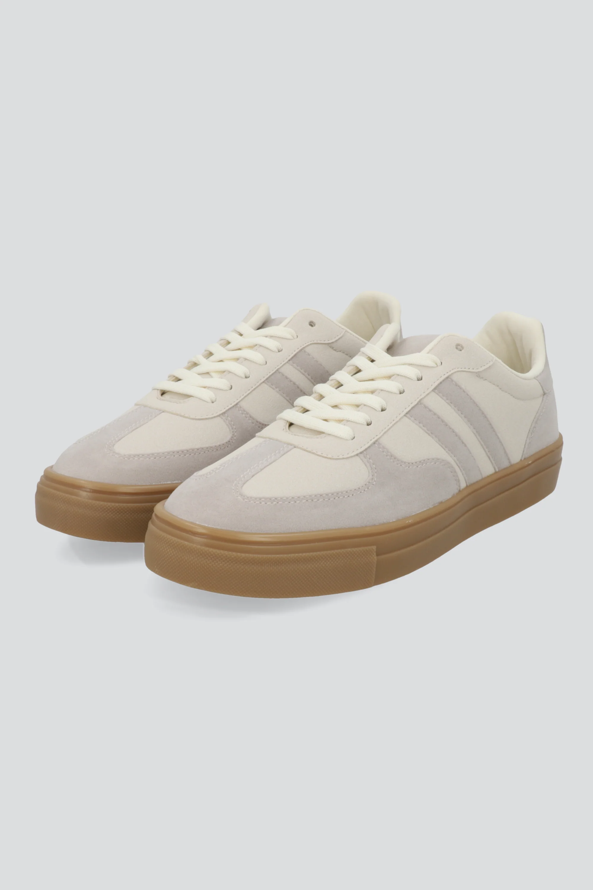 Tenis dos lineas suela alta gamucina - Image 2