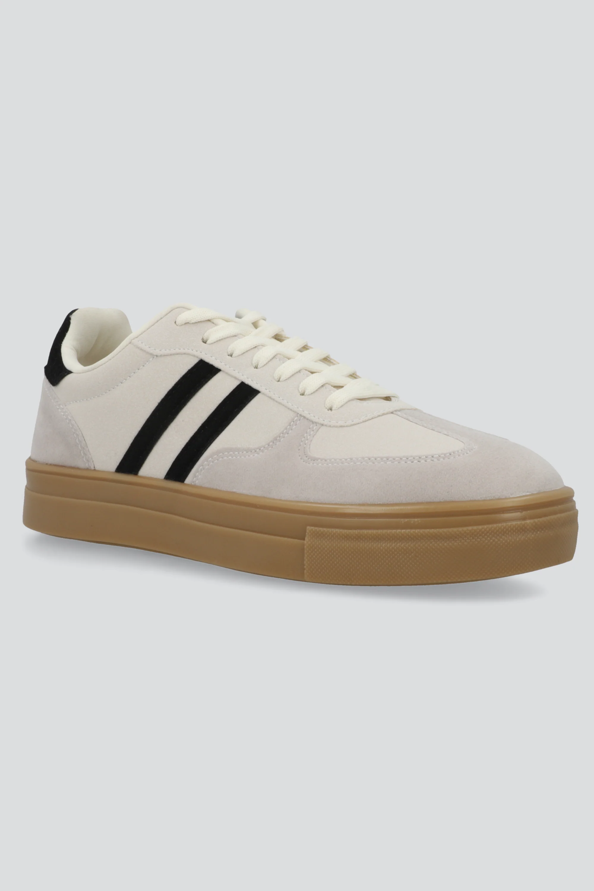Tenis dos lineas suela alta gamucina - Image 4