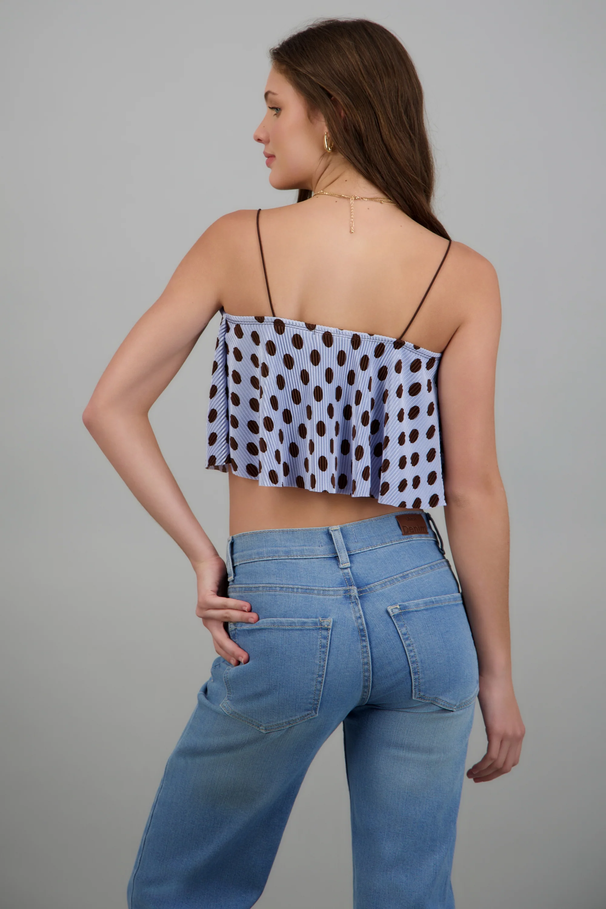 Top amplio de tirantes polka dots - Image 4
