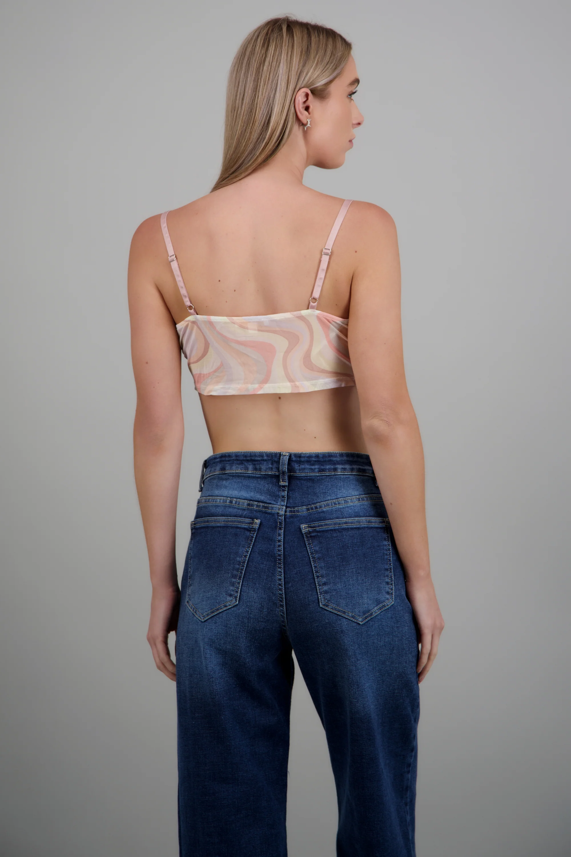 Top corset detalle estampado lineas - Image 4