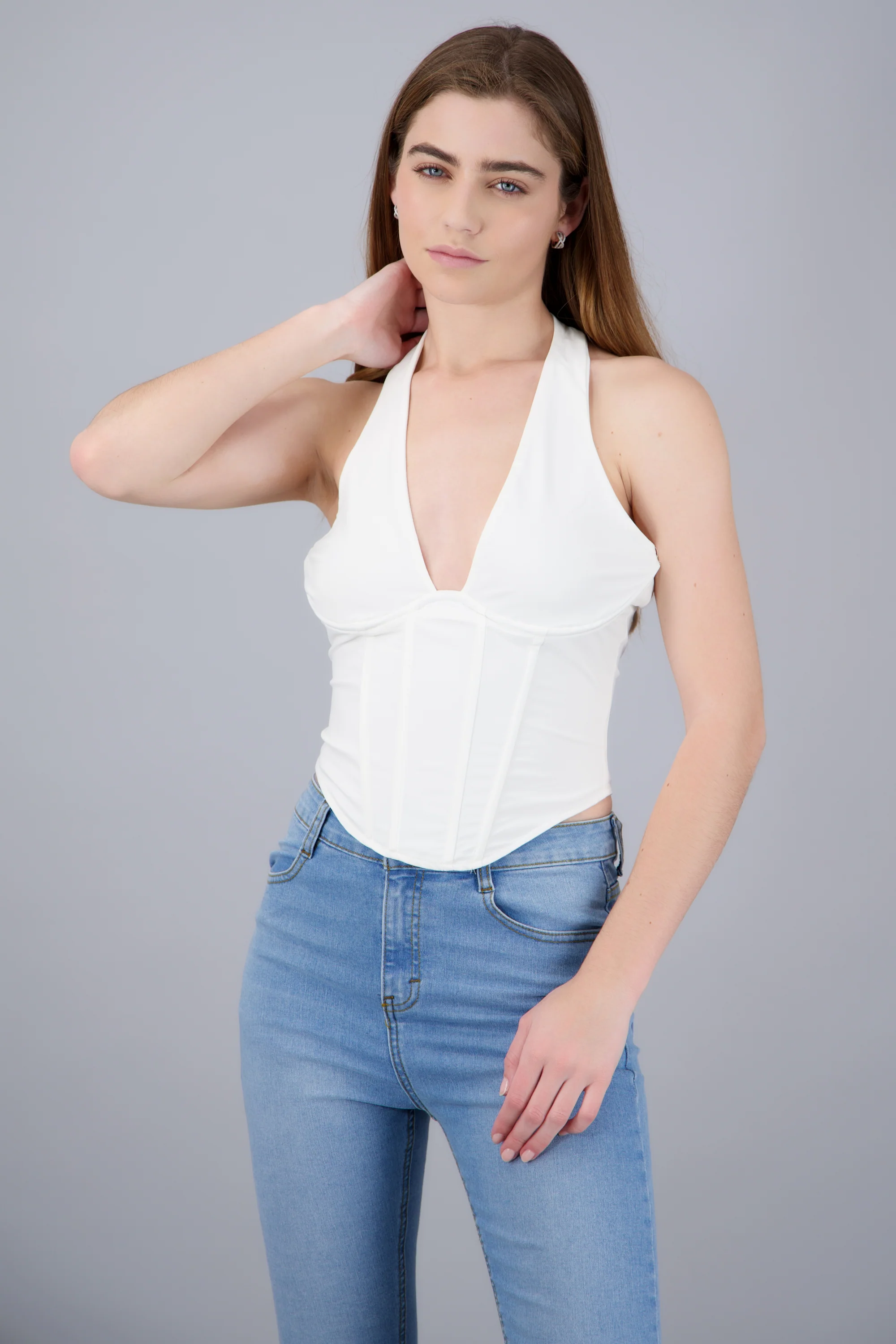Top corset halter con varillas - Image 2