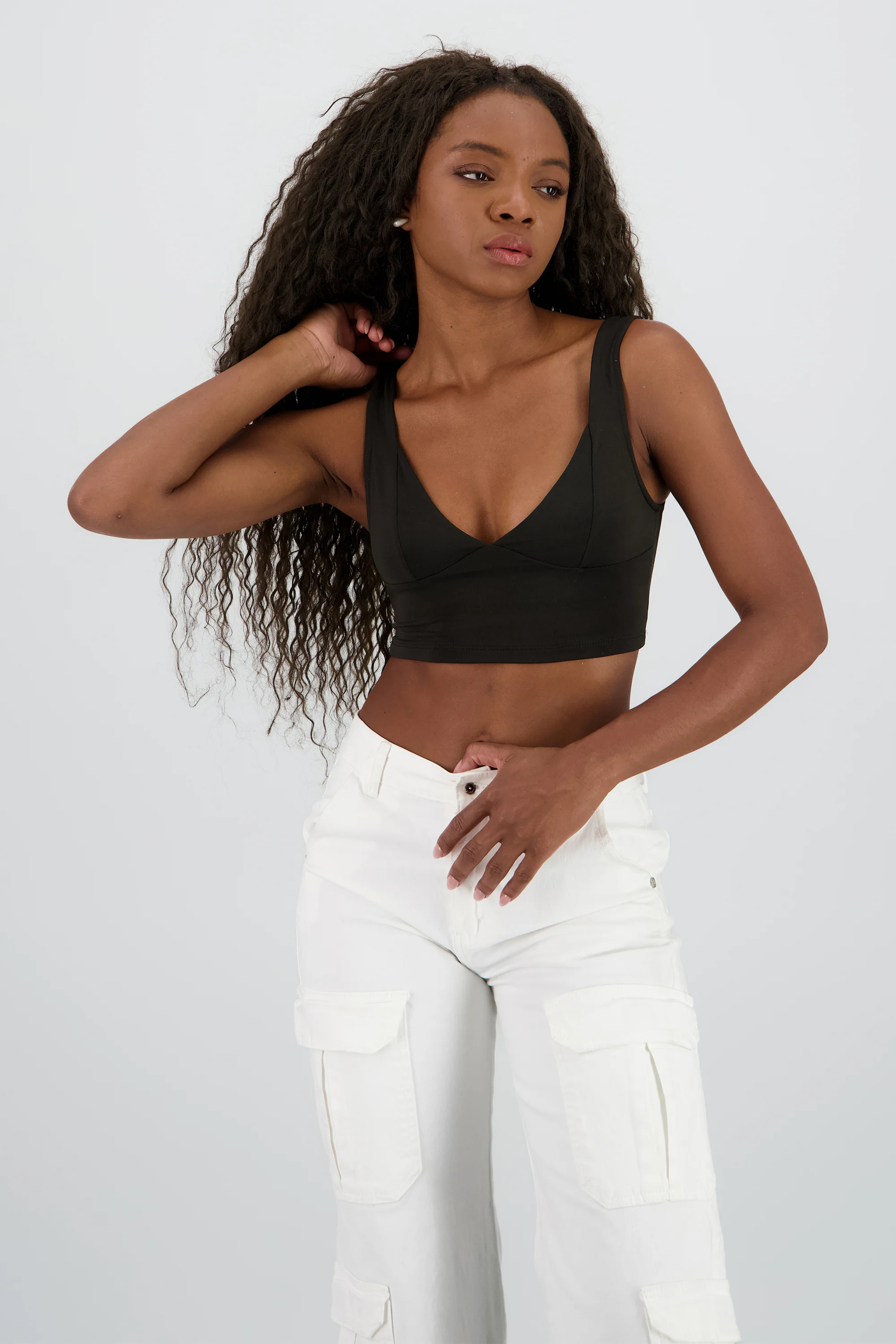Top corto escote en V - Image 2