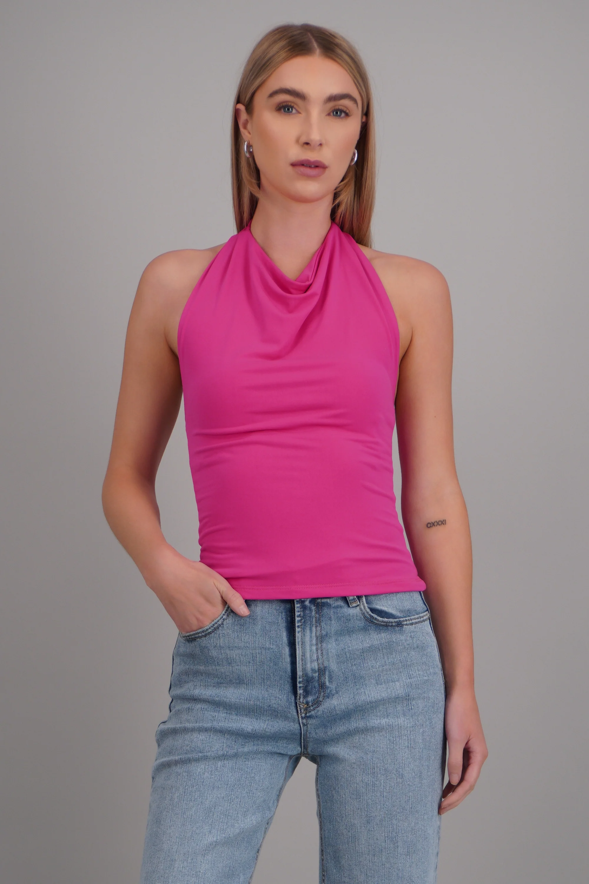 Top cuello cascada halter - Image 3