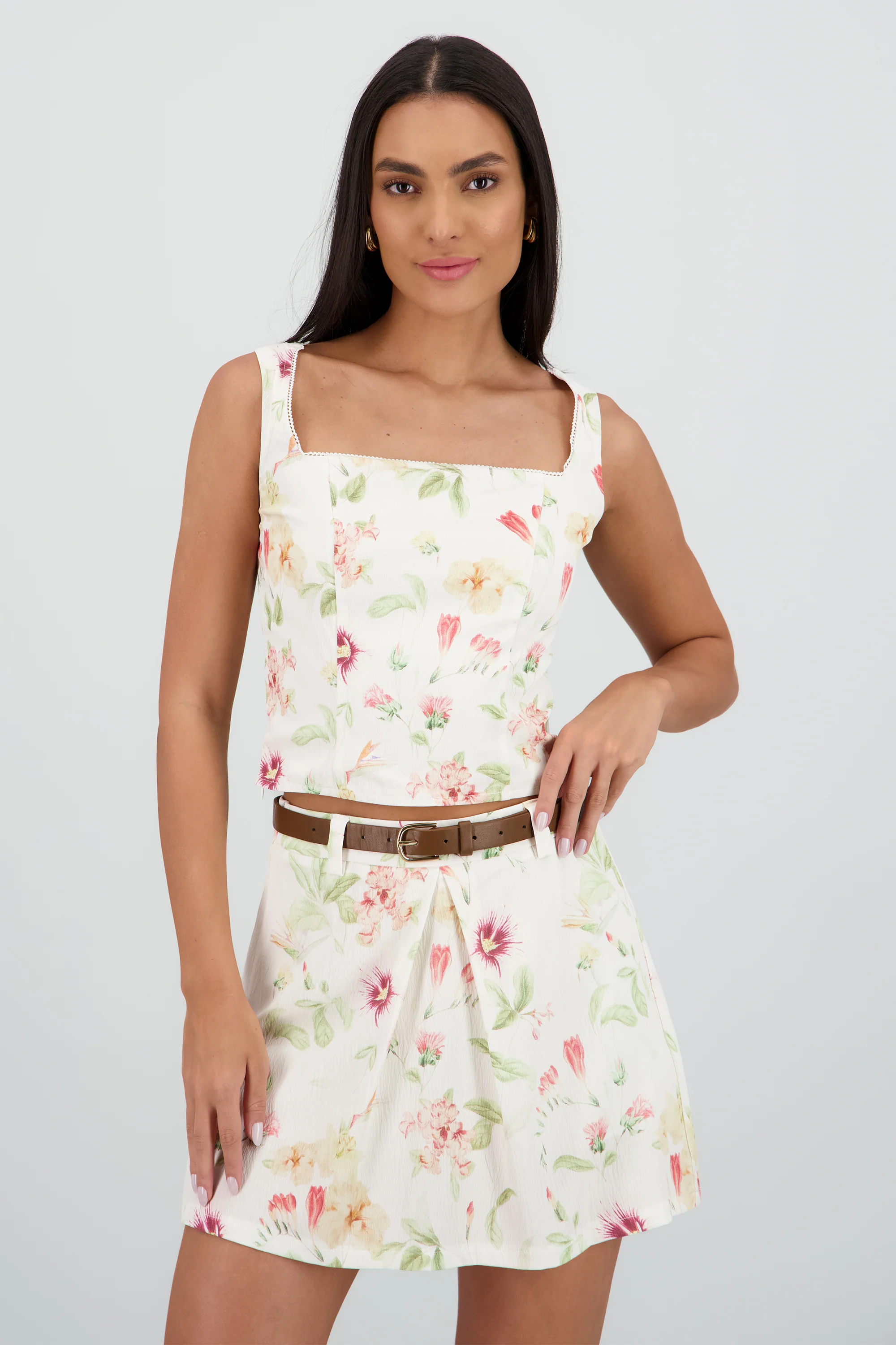 Top cuello cuadrado flores - Image 2