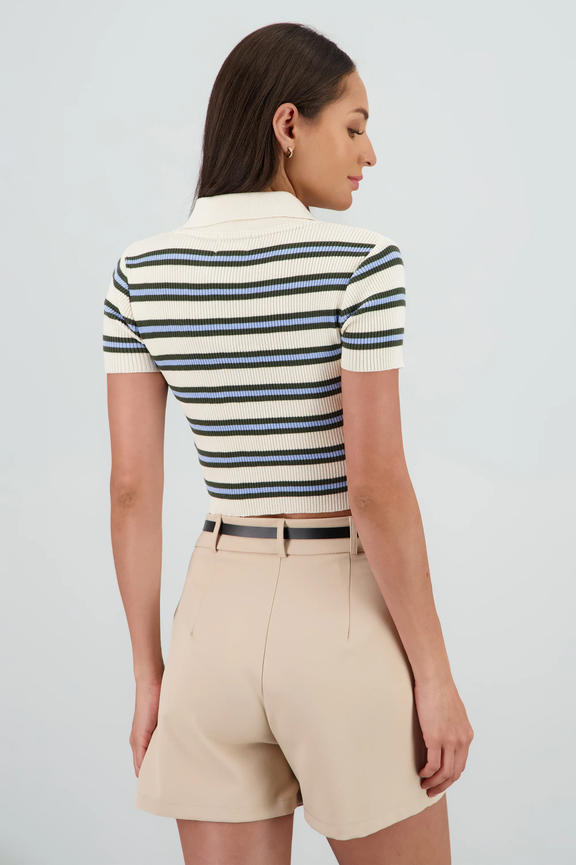 Top cuello polo lineas - Image 4