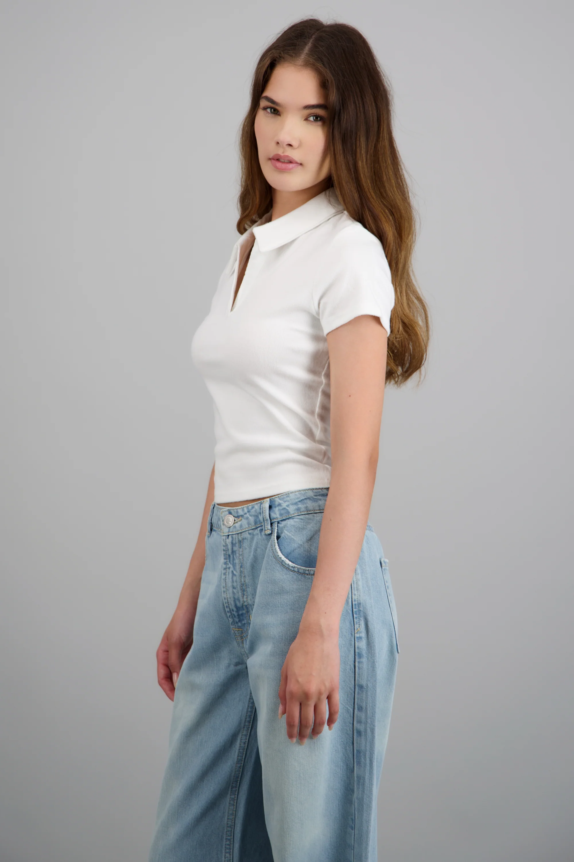 Top cuello polo suave - Image 2