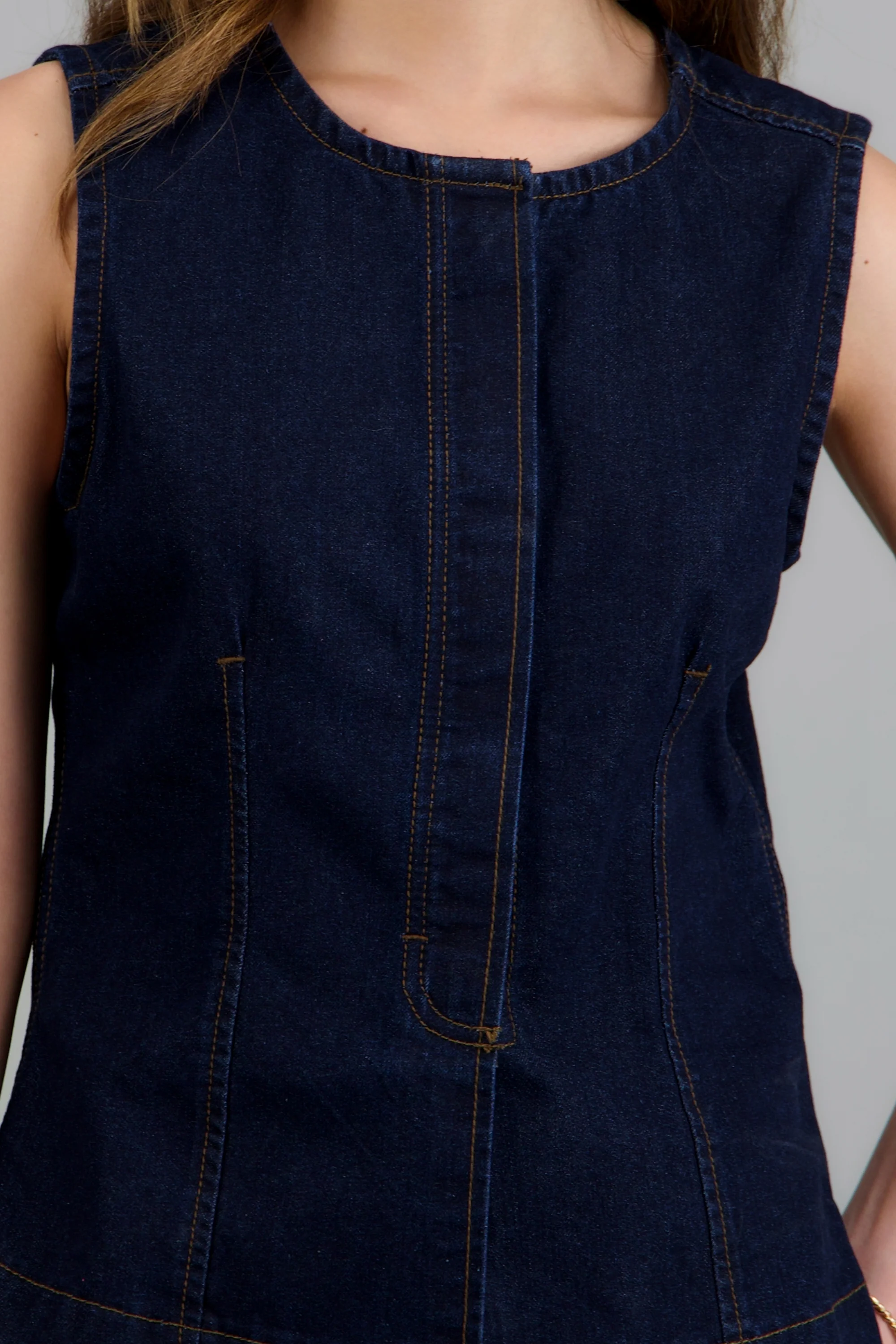 Top denim botones - Image 5