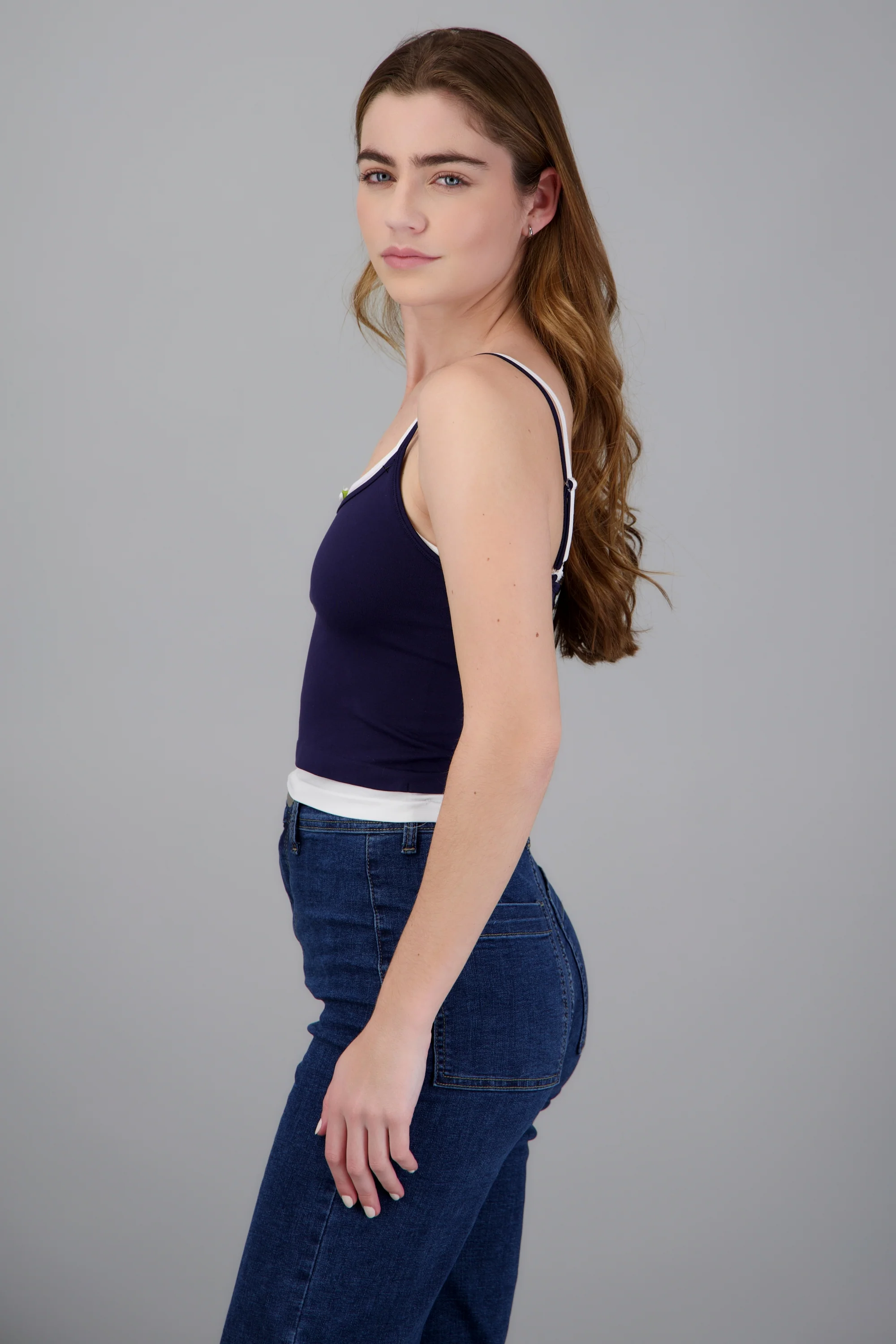 top doble slim detalle flor - Image 3