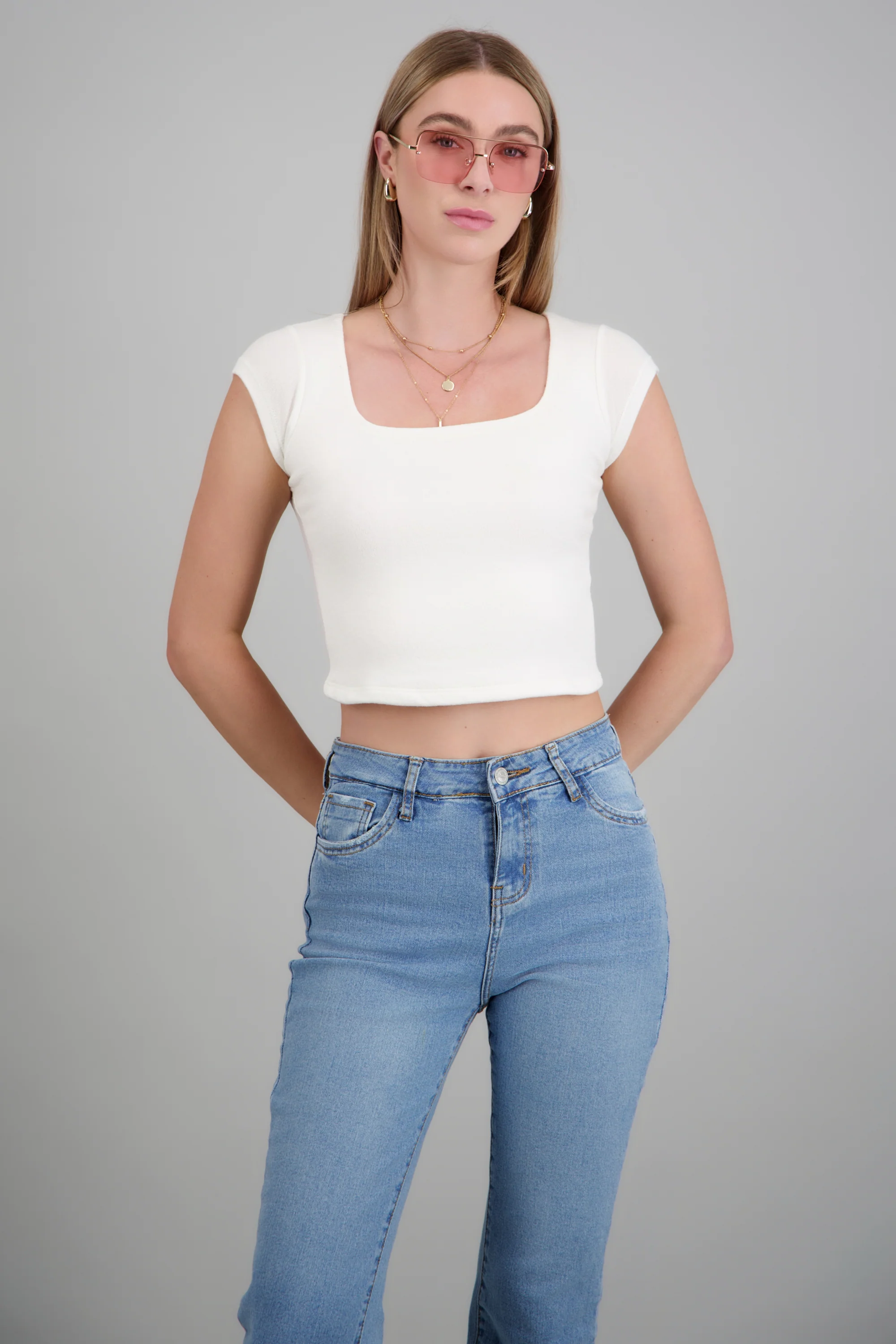 Top escote cuadrado tejido - Image 3