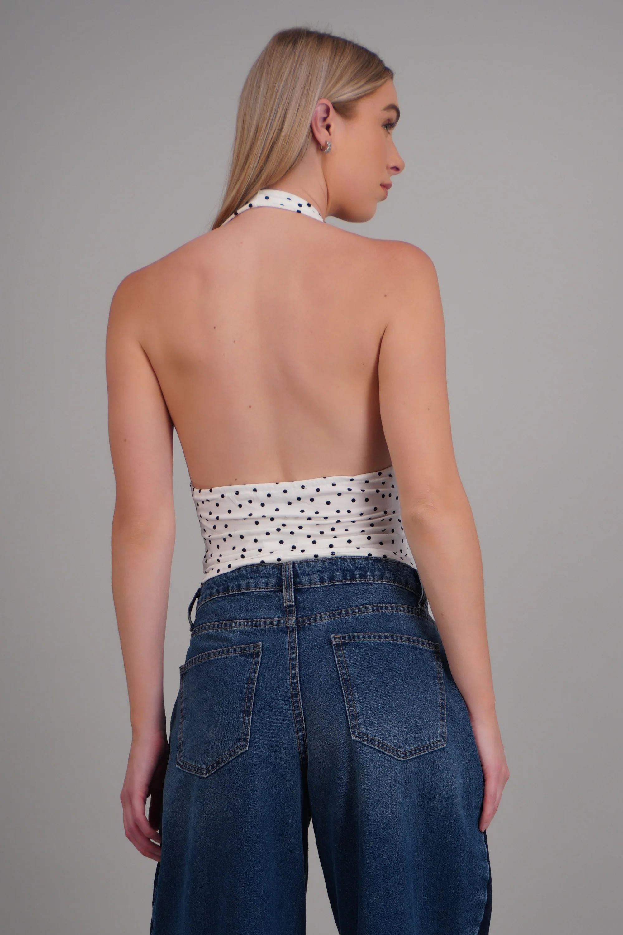 Top escote halter polkadots - Image 4