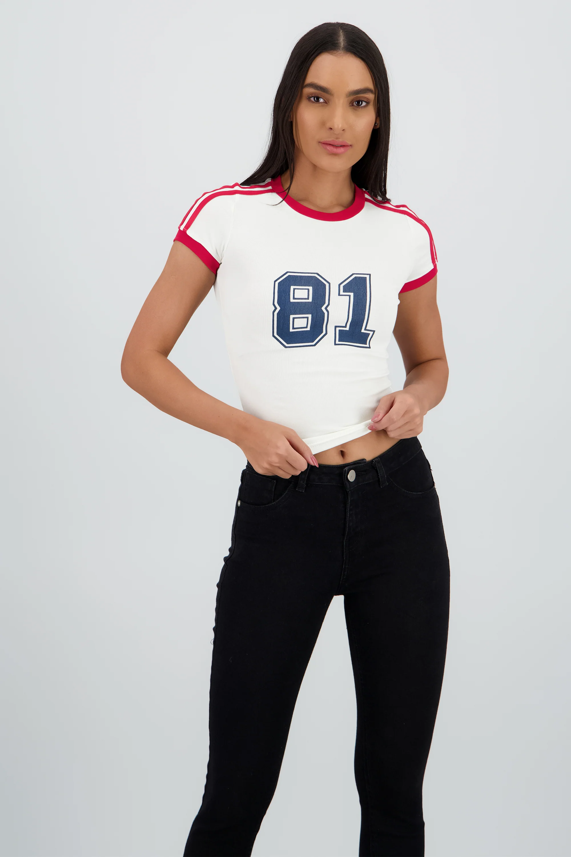 Top estampado contraste - Image 2