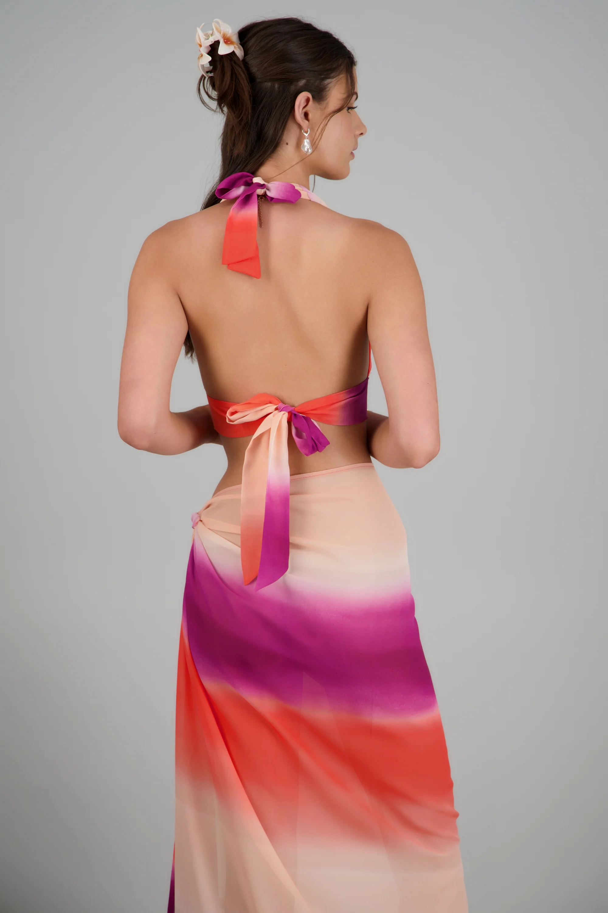 Top estampado degradado halter - Image 4
